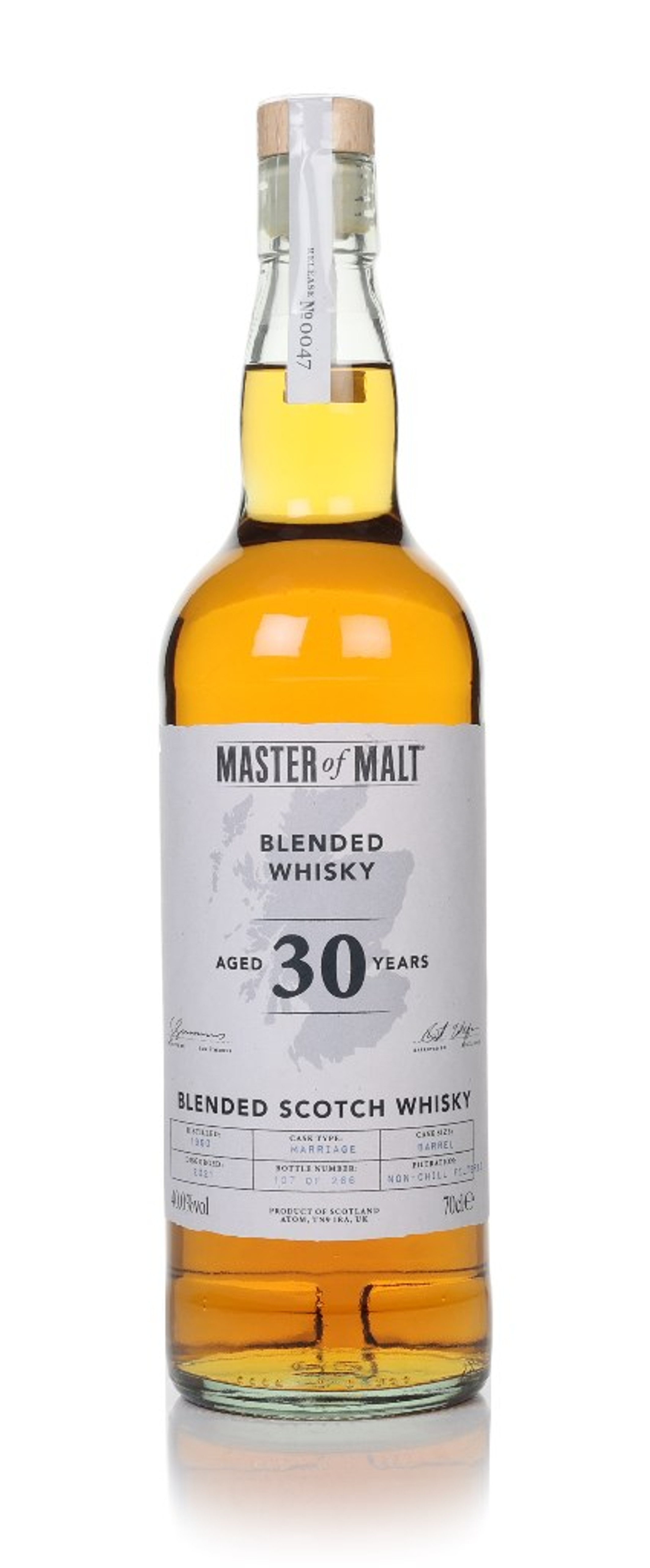 Blended Scotch Whisky 30 Year Old 1990 (Master of Malt) 70cl