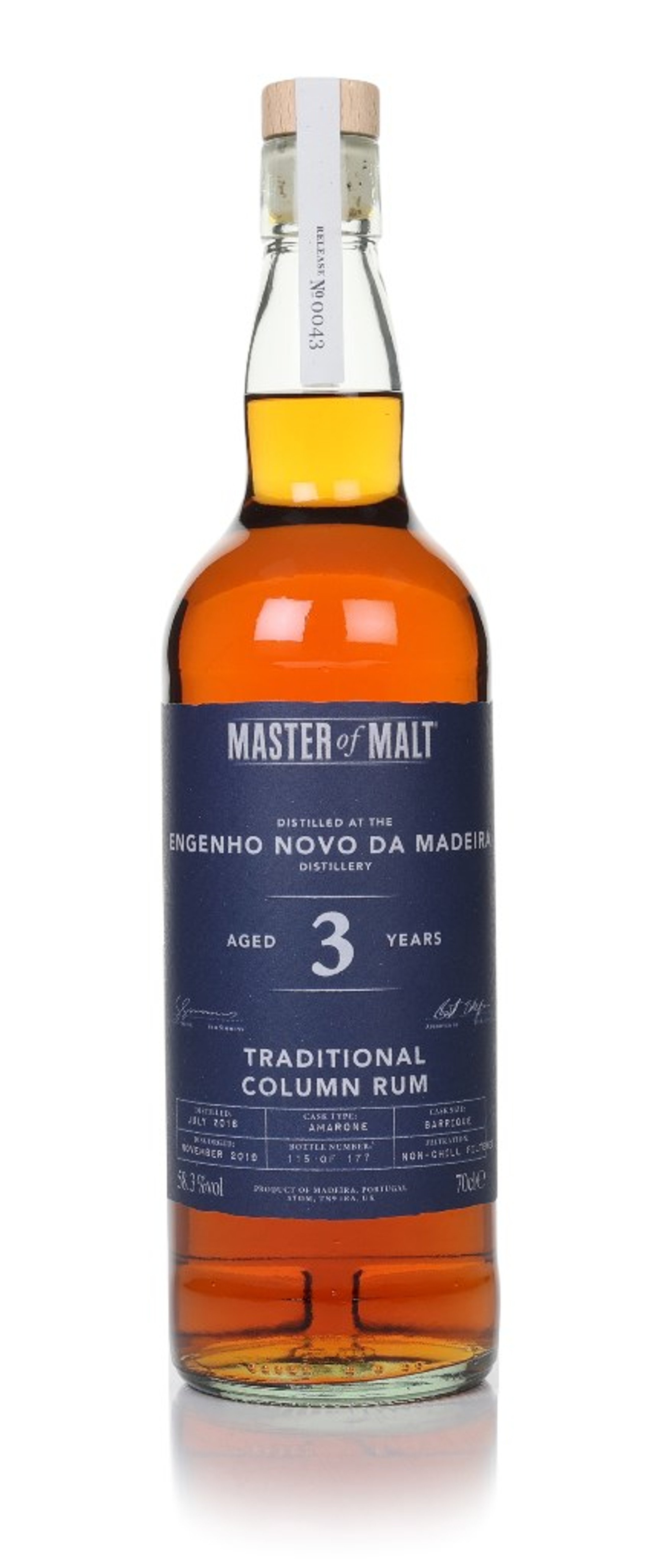 Engenho Novo da Madeira 3 Year Old 2016 (Master of Malt) 70cl