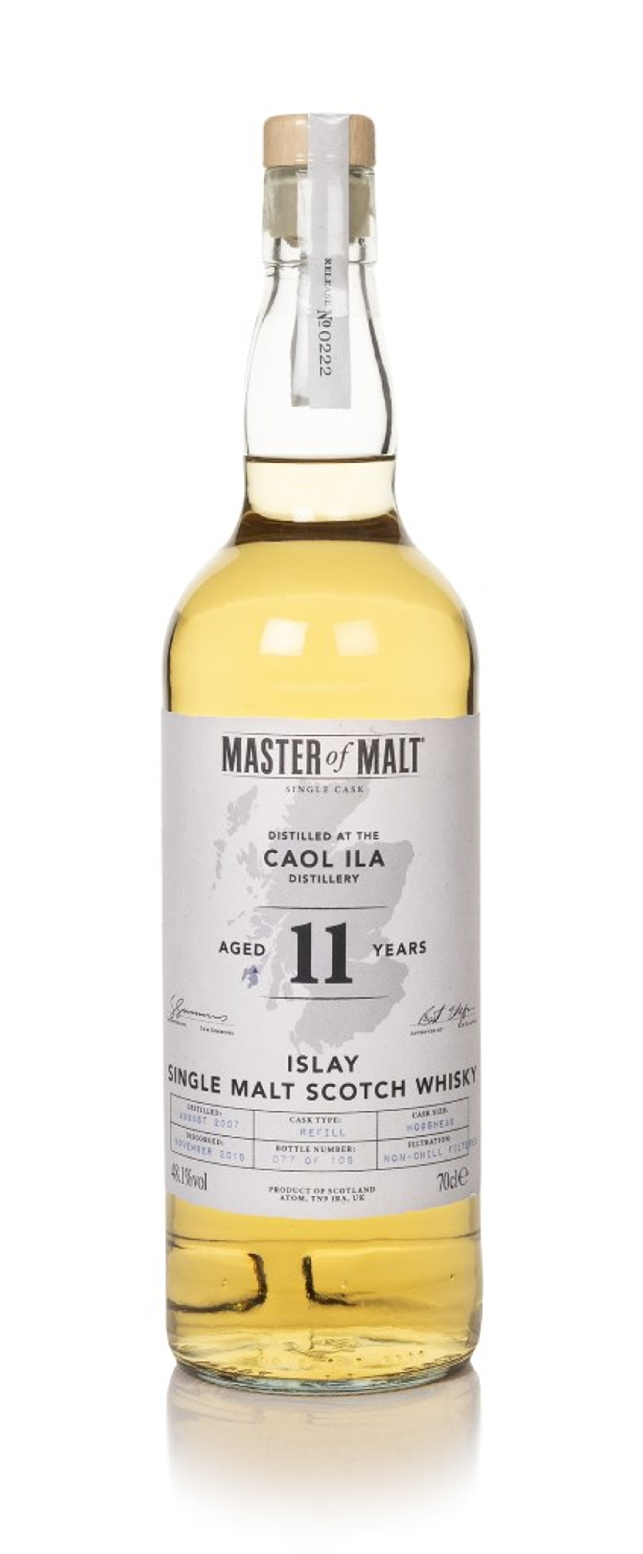 Caol Ila 11 Year Old 2007 Single Cask (Master of Malt) 70cl (48.1%)
