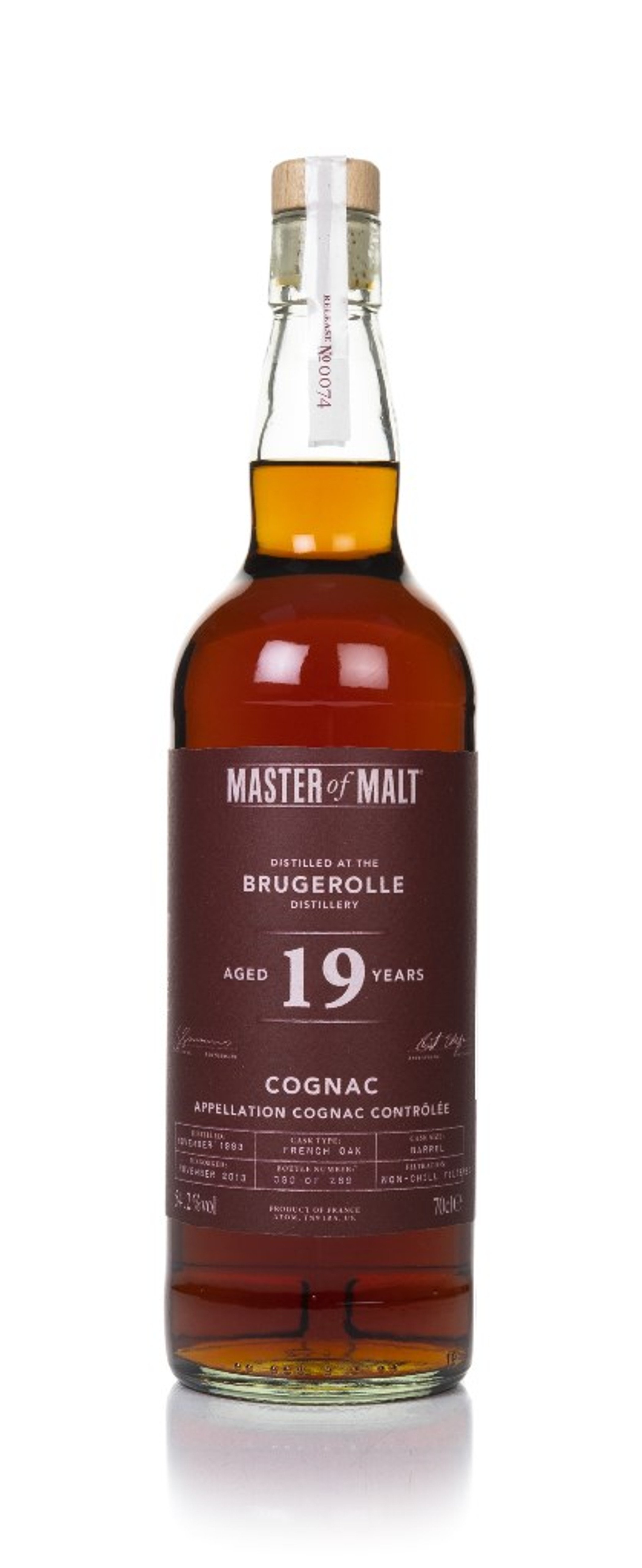 Cognac Brugerolle 19 Year Old 1993 (Master of Malt) 70cl