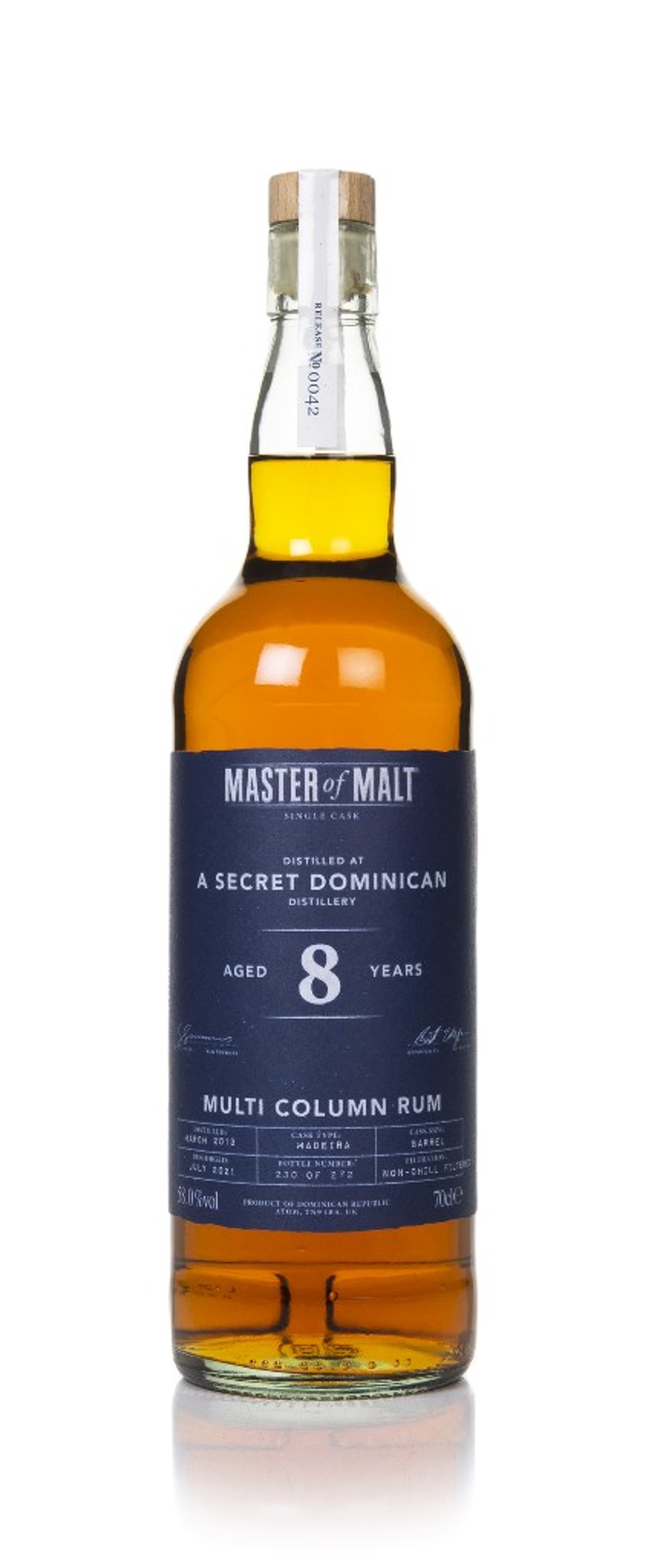 Secret Dominican 8 Year Old 2013 Single Cask (Master of Malt) 70cl