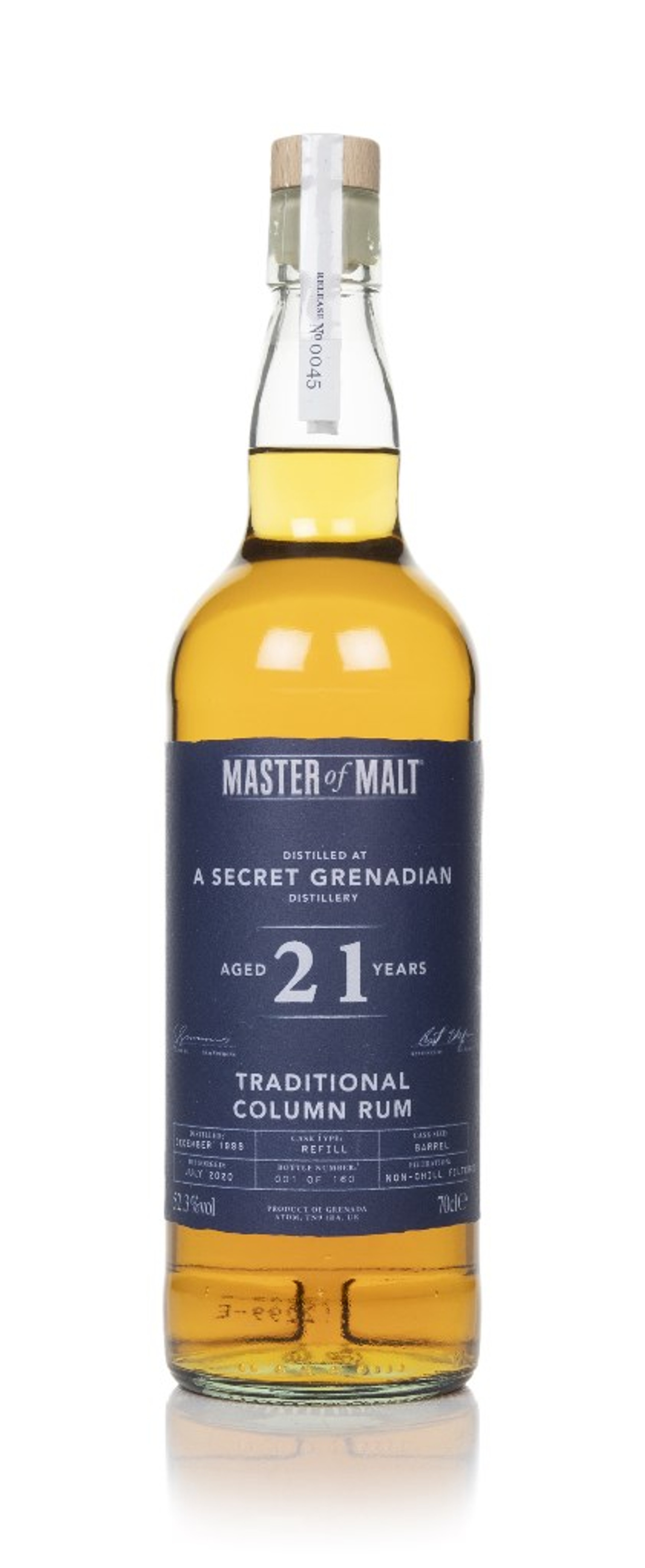 Secret Grenadian Distillery 21 Year Old 1998 (Master of Malt) 70cl