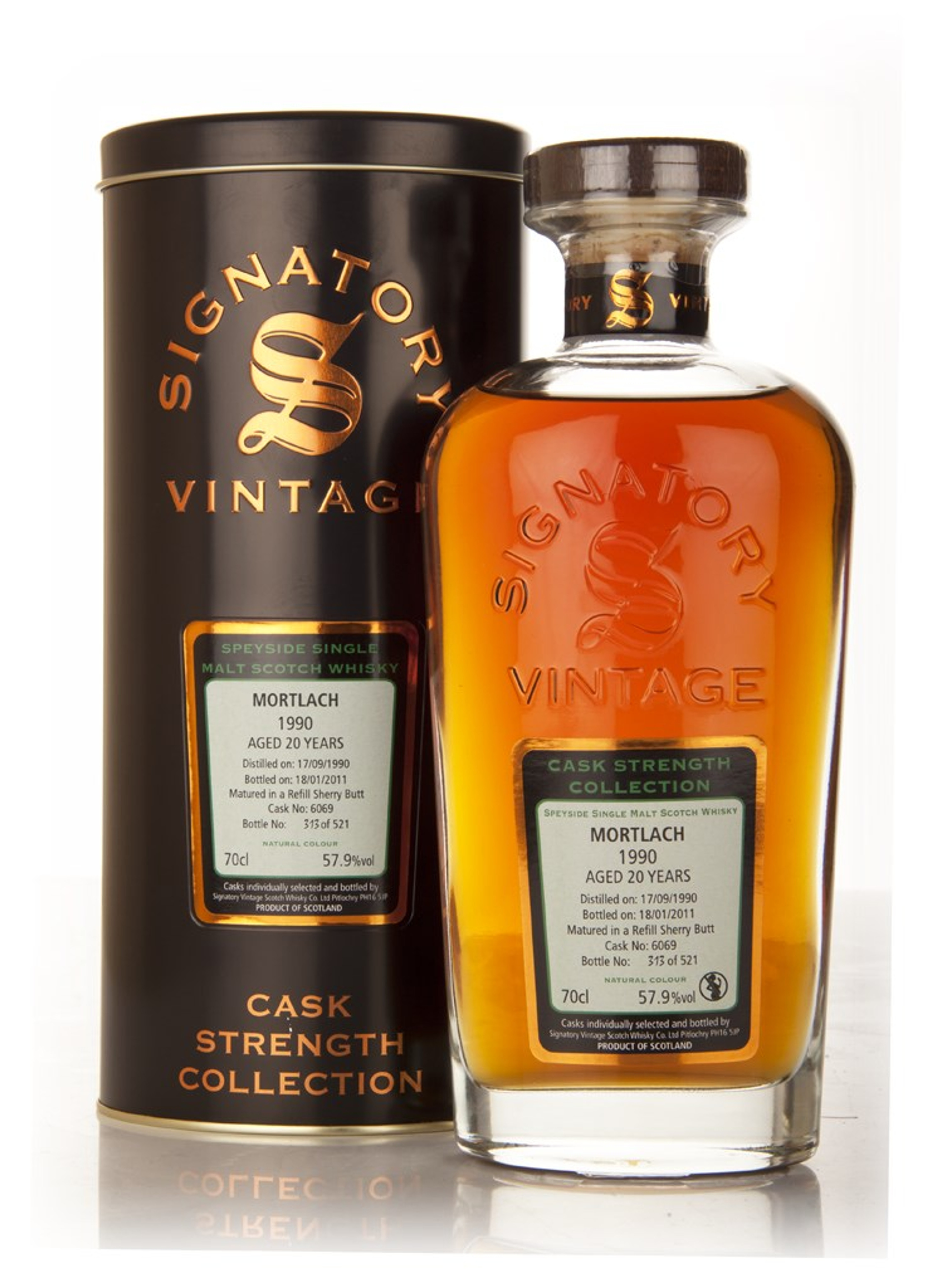 Mortlach 20 Year Old 1990 Cask 6069 - Cask Strength Collection (Signatory)  70cl