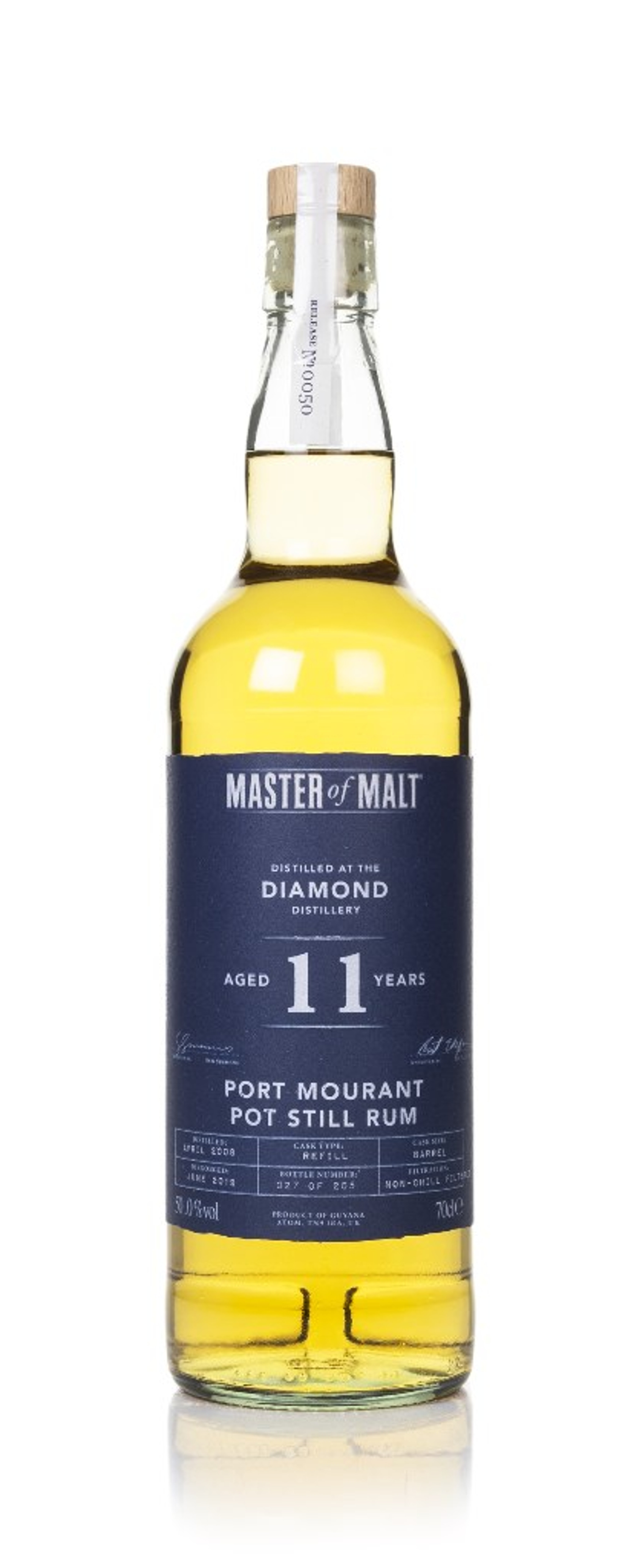 Diamond Distillery Port Mourant Pot Still Rum 11 Year Old 2008 (Master of Malt) 70cl