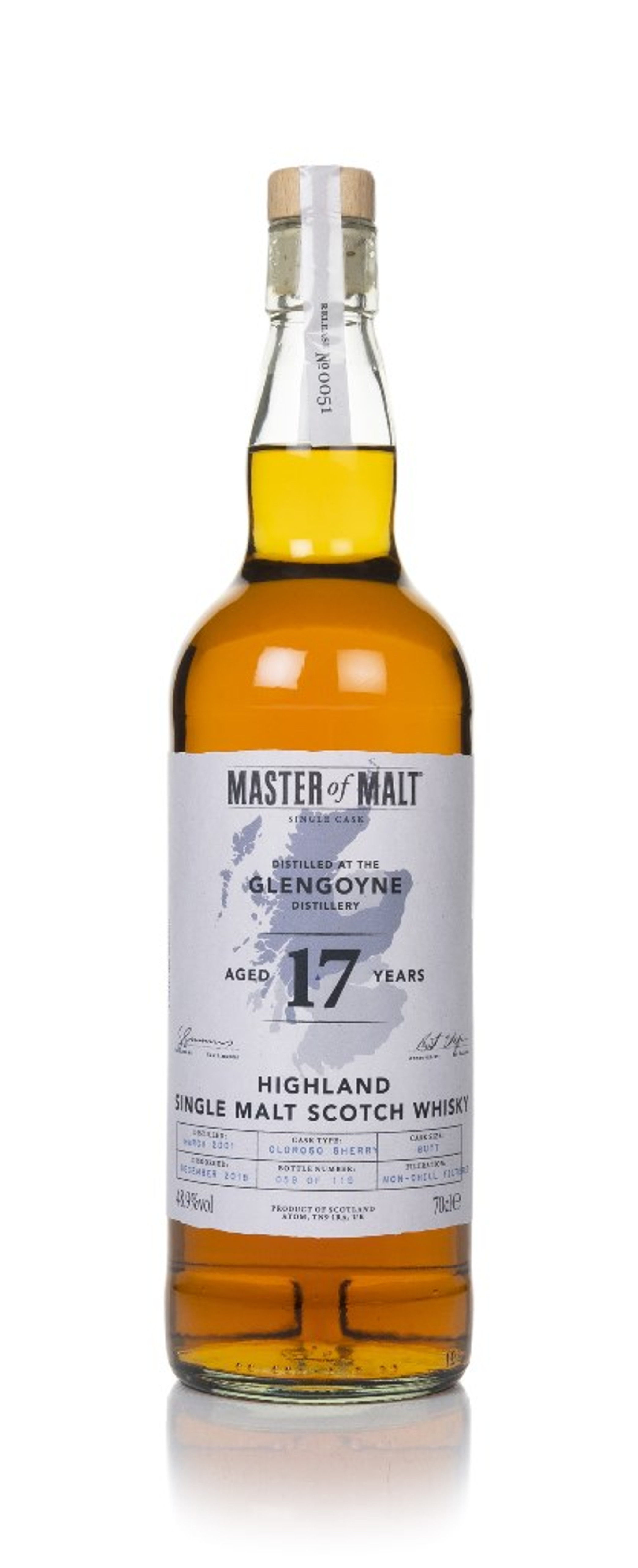 Glengoyne 17 Year Old 2001 Single Cask (Master of Malt) 70cl