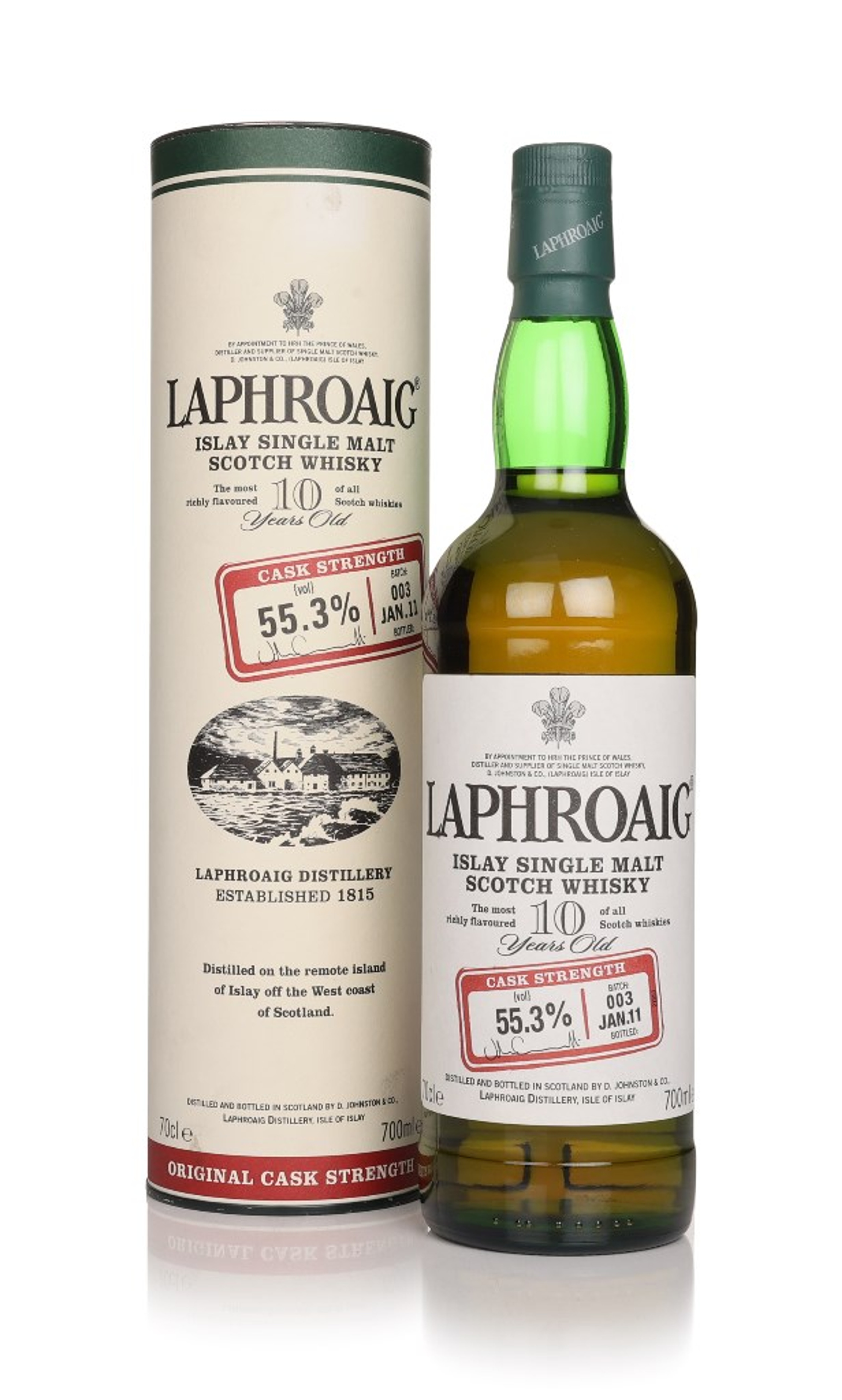 Laphroaig 10 Year Old Cask Strength - Batch 015 Batch 003