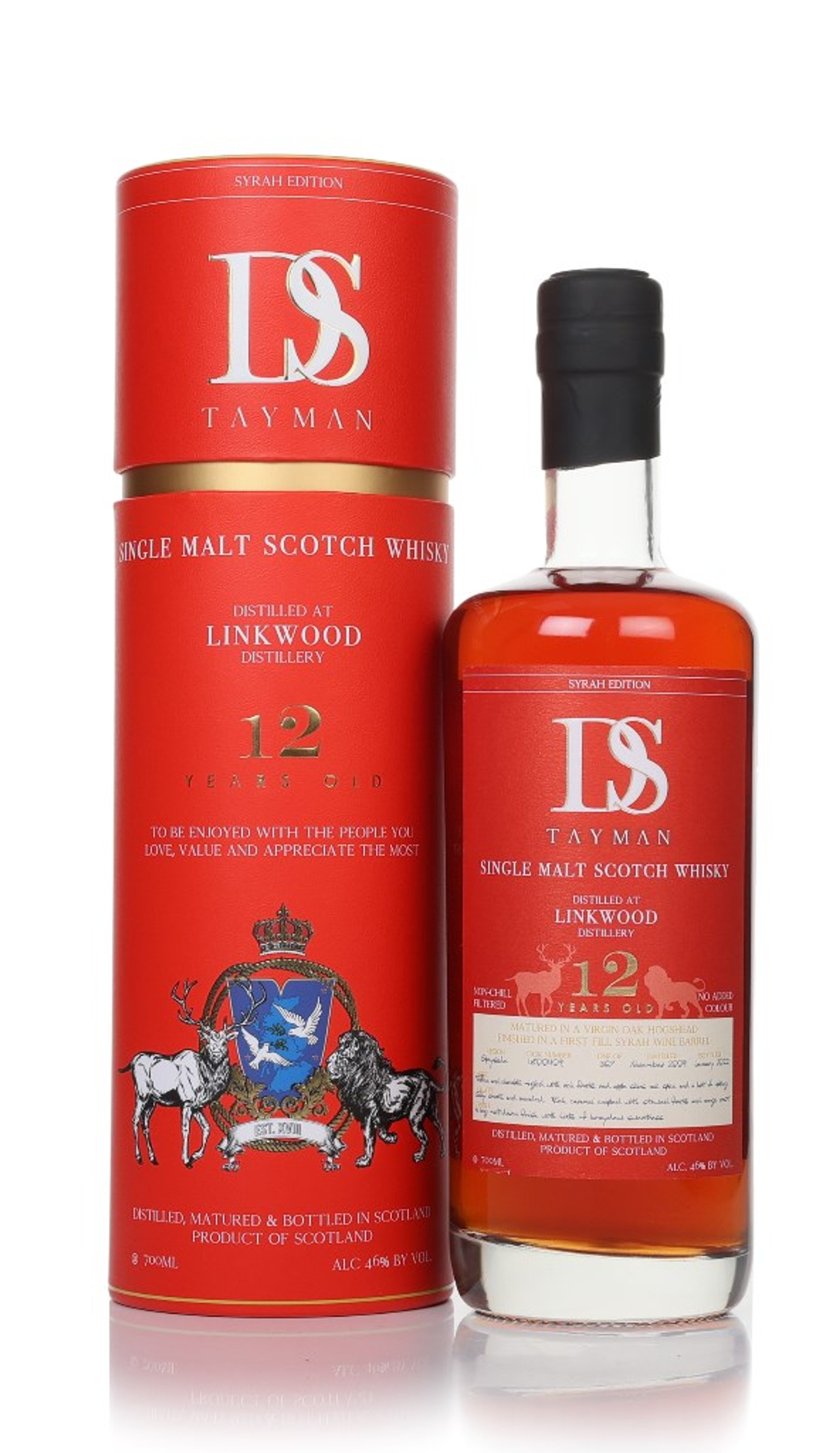 Linkwood 12 Year Old 2009 Syrah Edition - DS Tayman 70cl