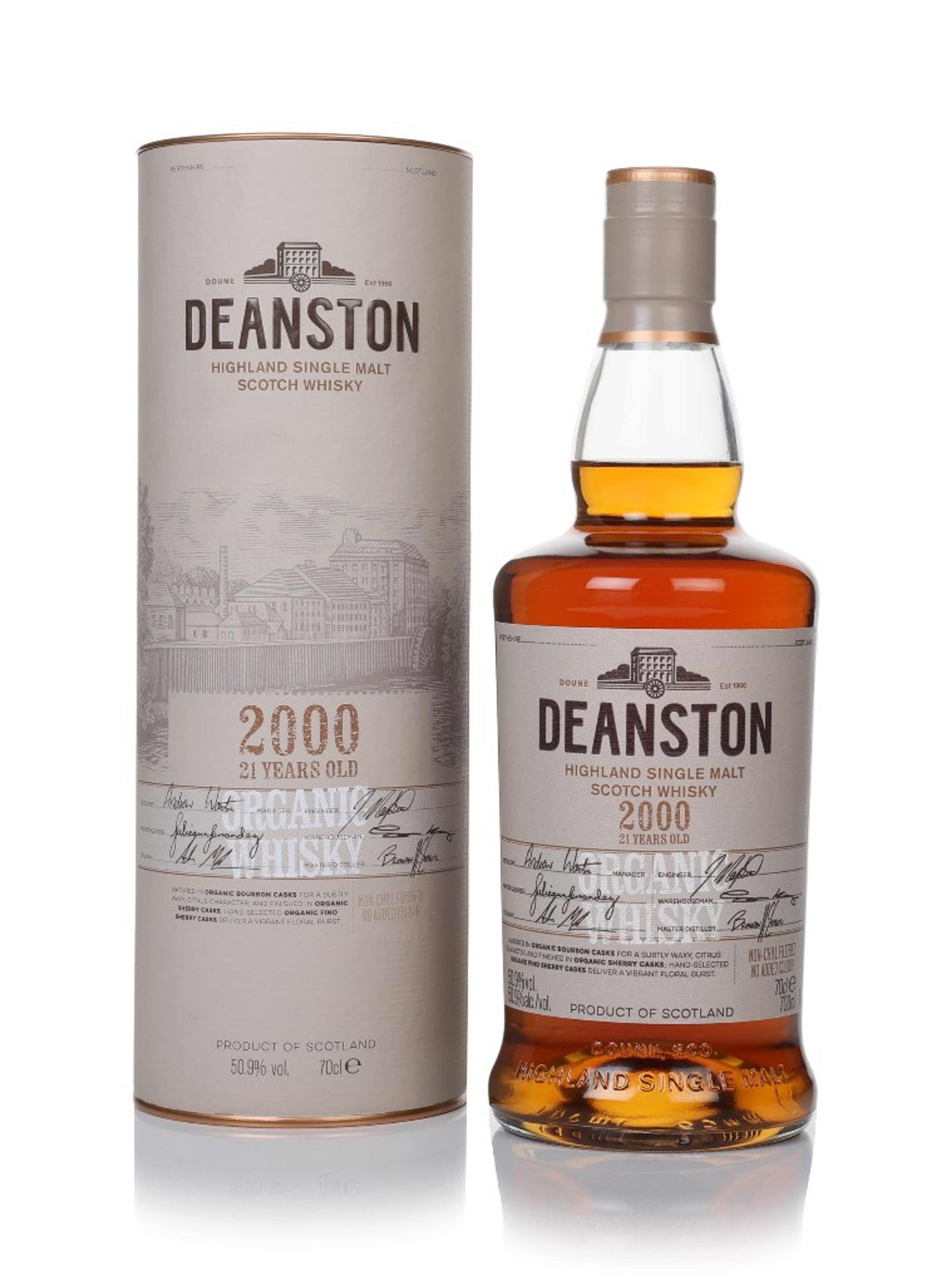 Deanston 21 Year Old 2000 Organic Whisky 70cl