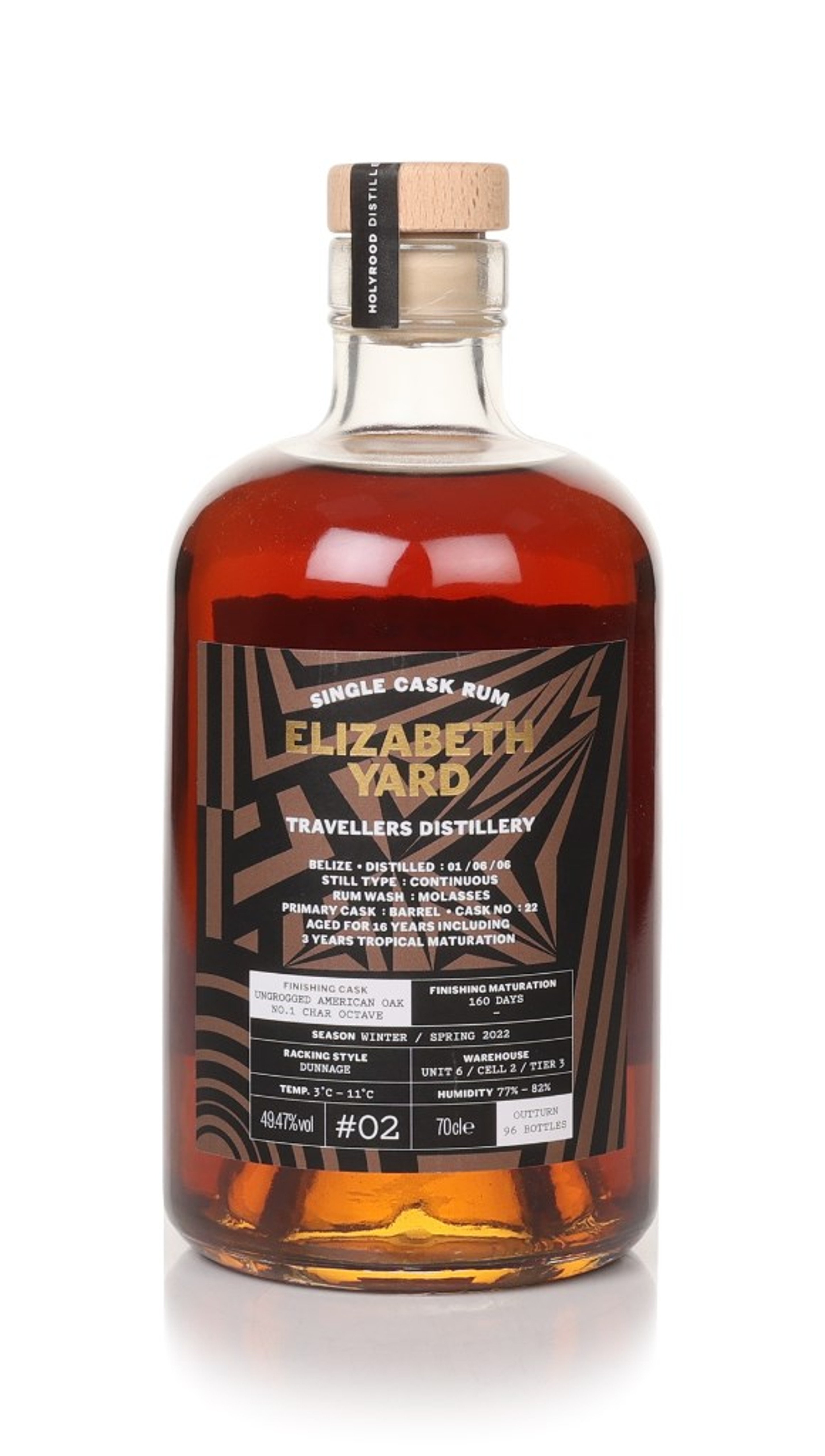 Travellers Distillery 16 Year Old 2006 (cask 22) - Elizabeth Yard (Holyrood Distillery) 70cl