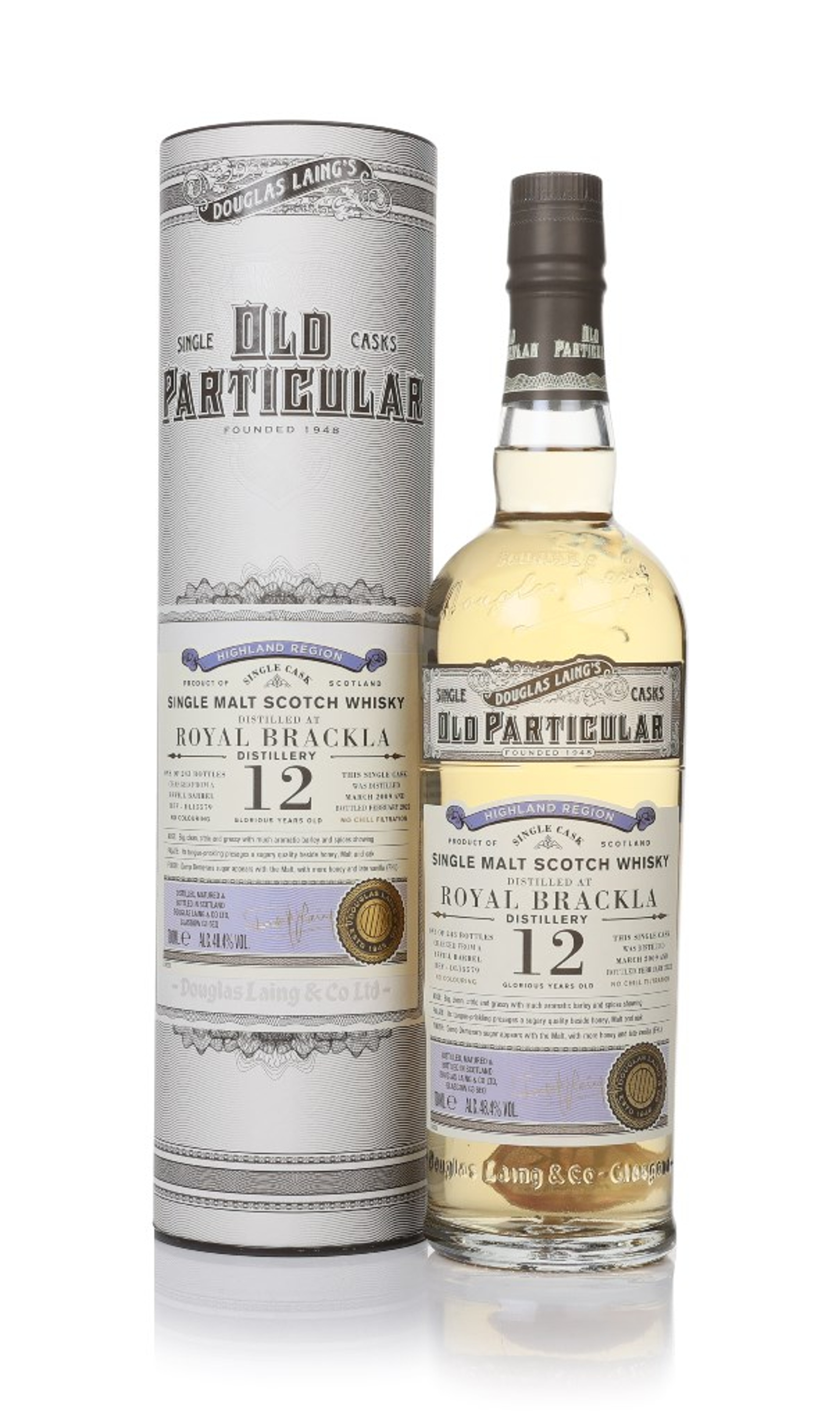 Royal Brackla 12 Year Old 2009 (cask 15579) - Old Particular (Douglas Laing) 70cl