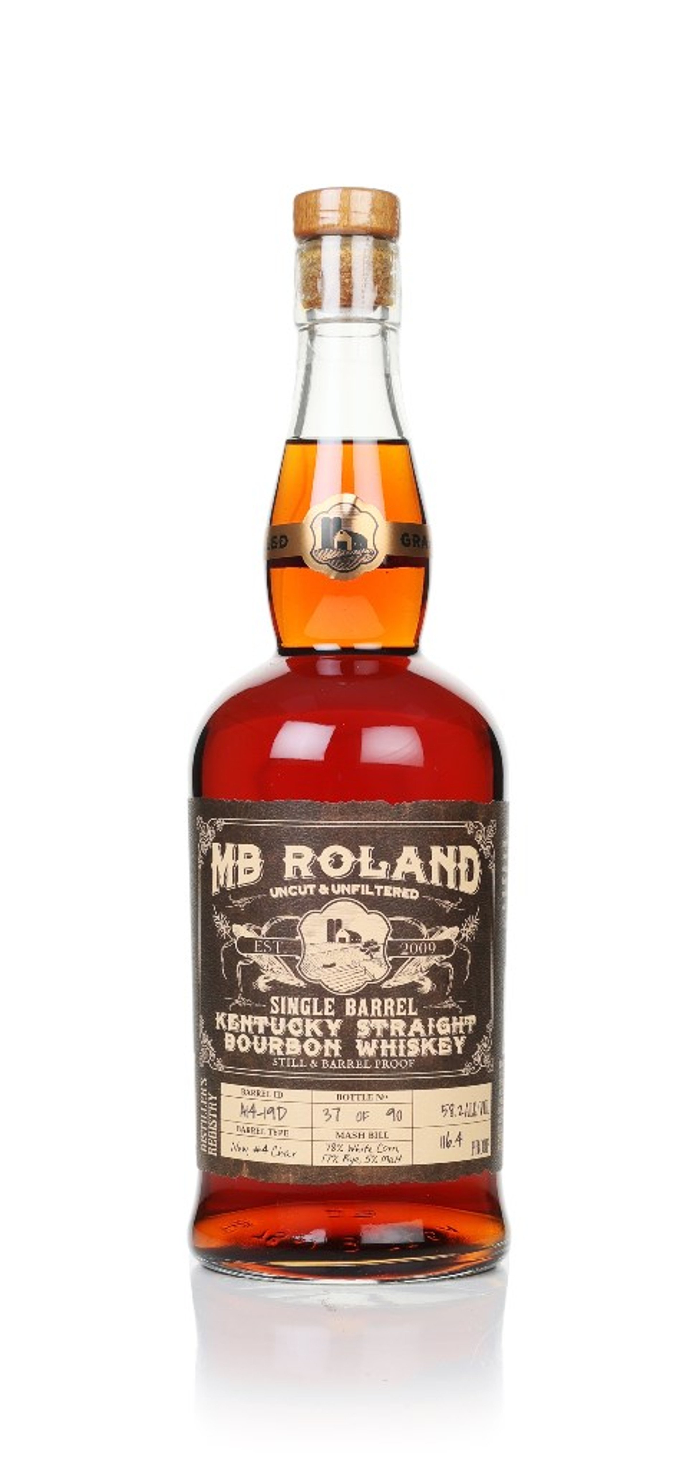 MB Roland Single Barrel Bourbon 58.2% 75cl
