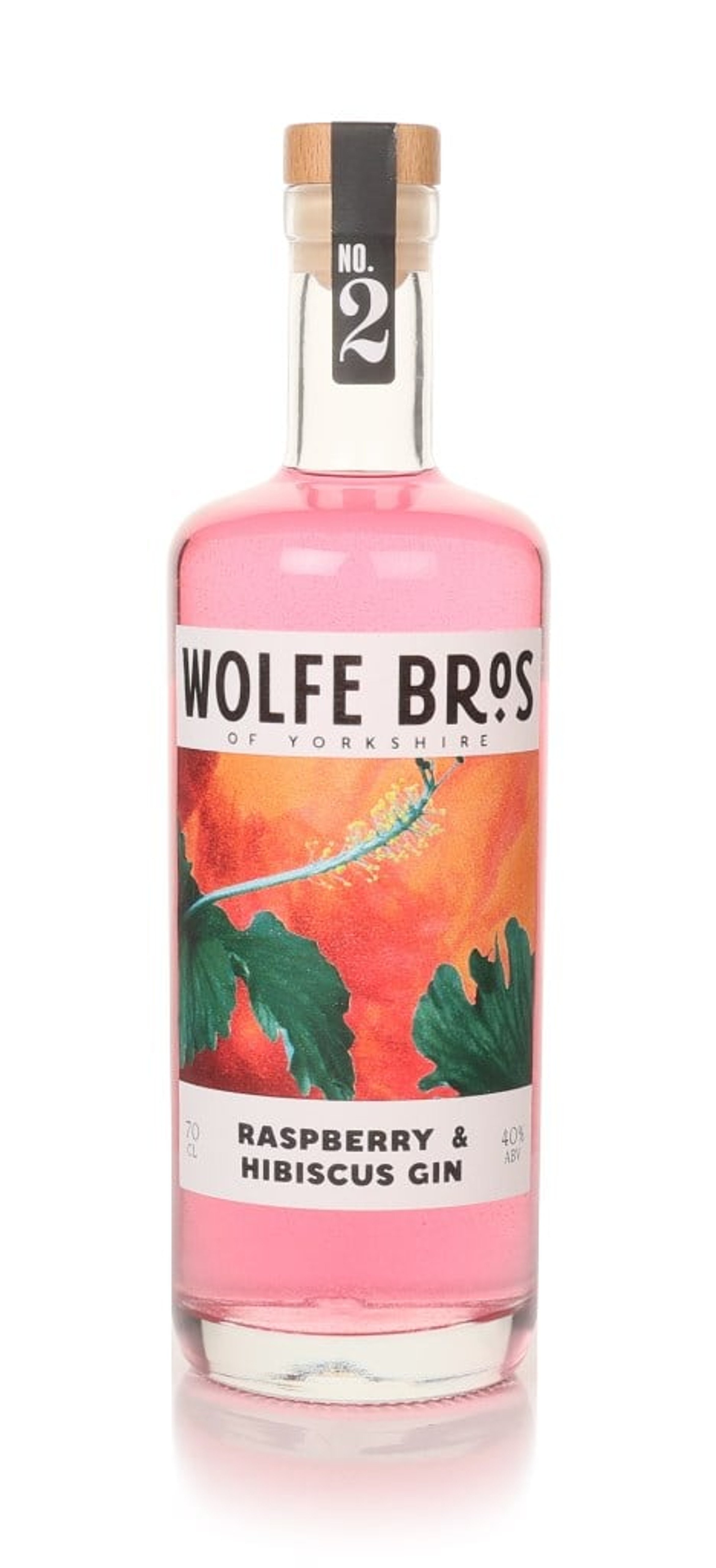 Wolfe Bros Raspberry & Hibiscus Gin 70cl