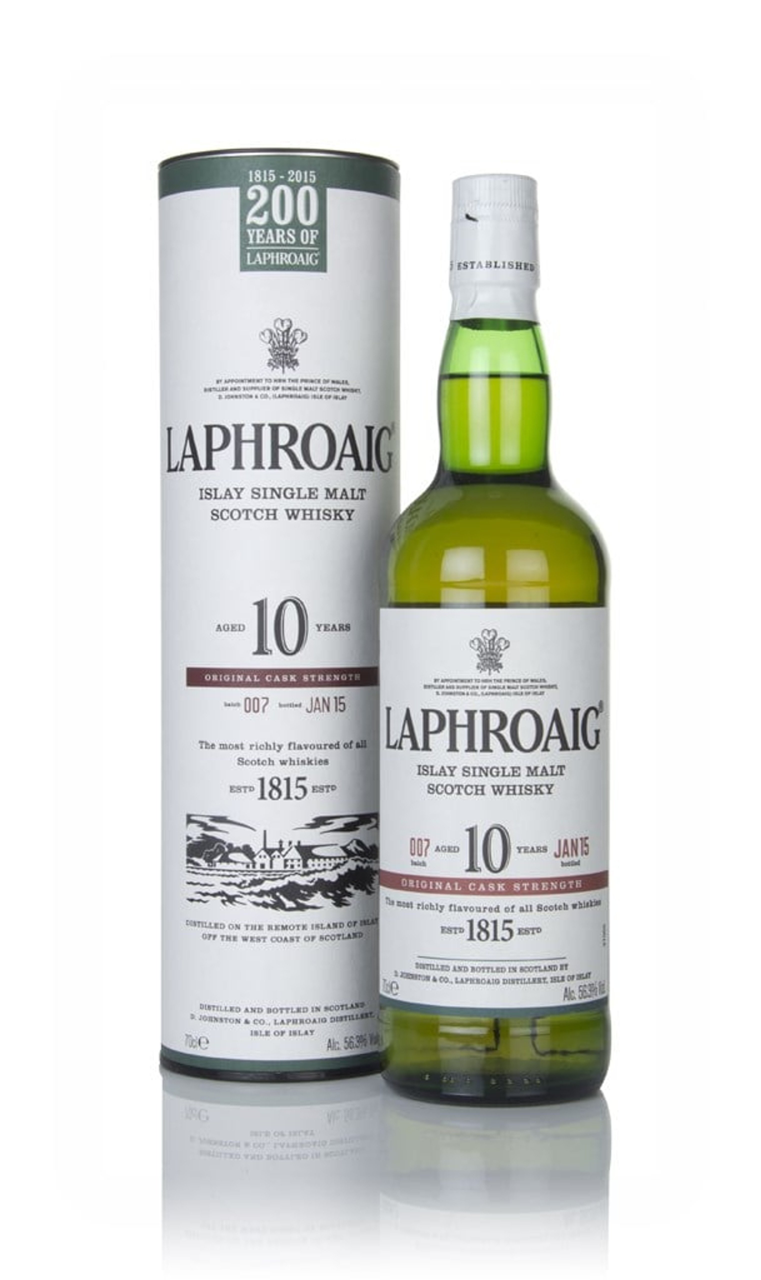 Laphroaig 10 Year Old Cask Strength - Batch 015 Batch 007