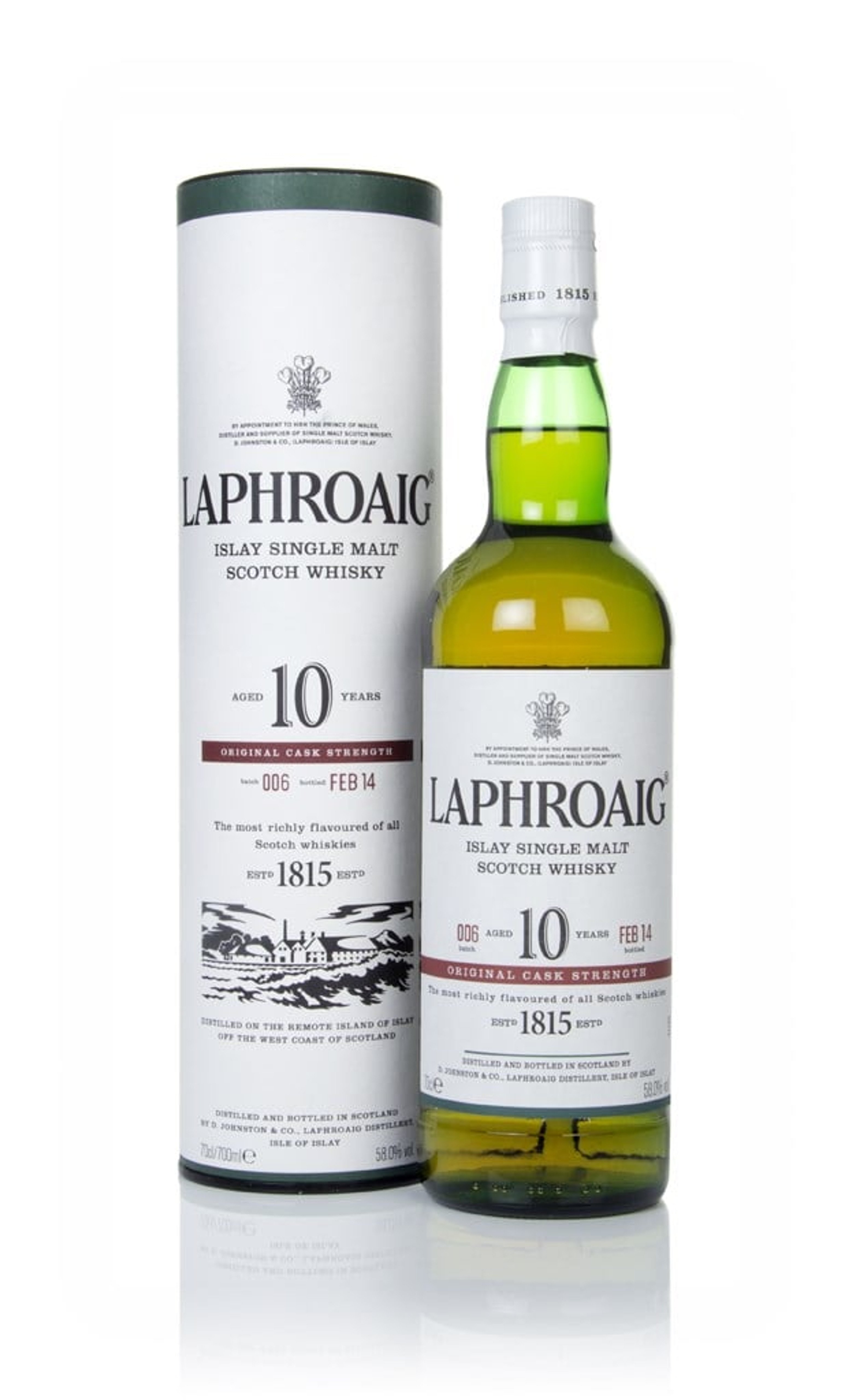 Laphroaig 10 Year Old Cask Strength - Batch 015 Batch 006