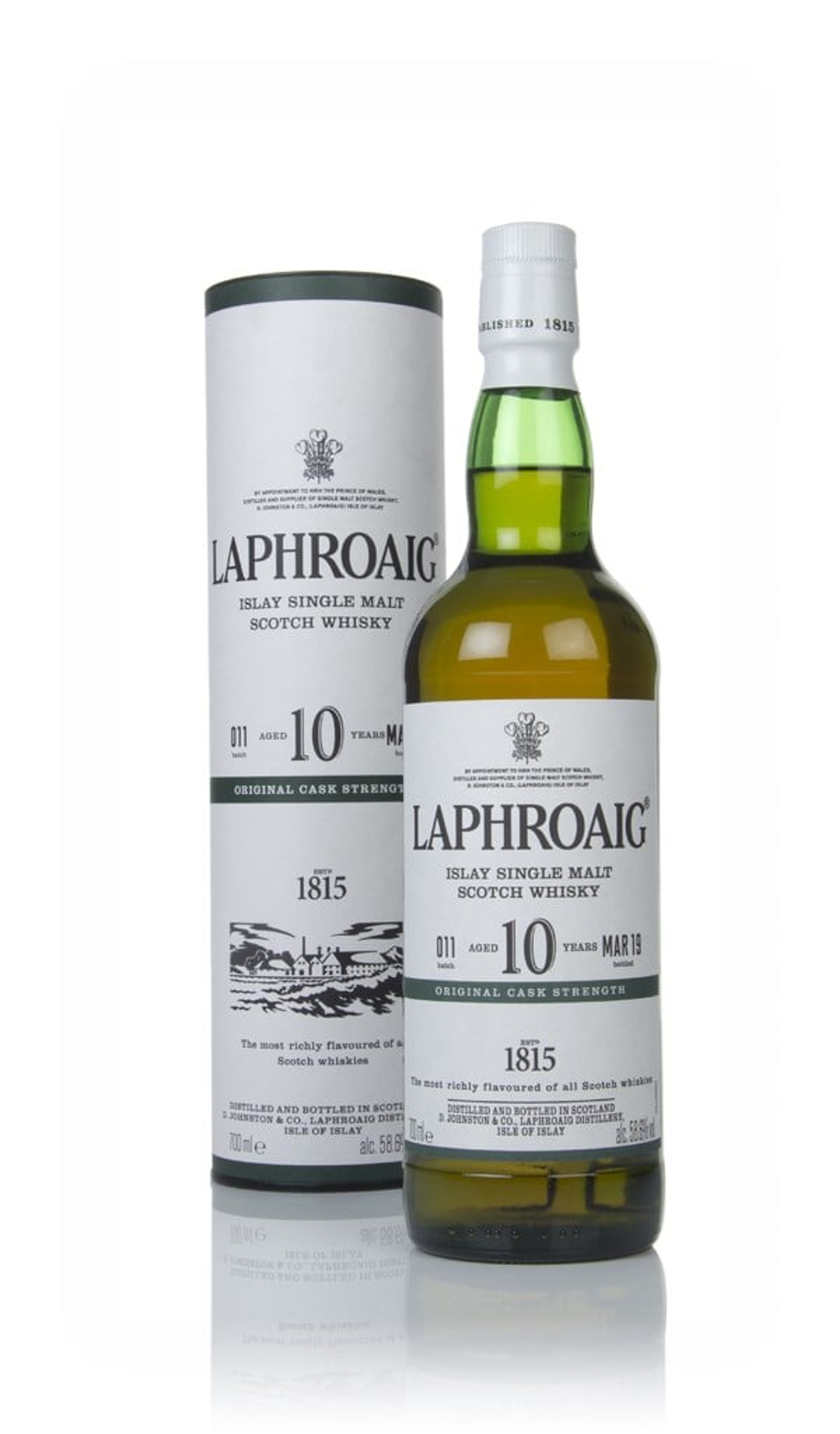 Laphroaig 10 Year Old Cask Strength - Batch 015 Batch 011