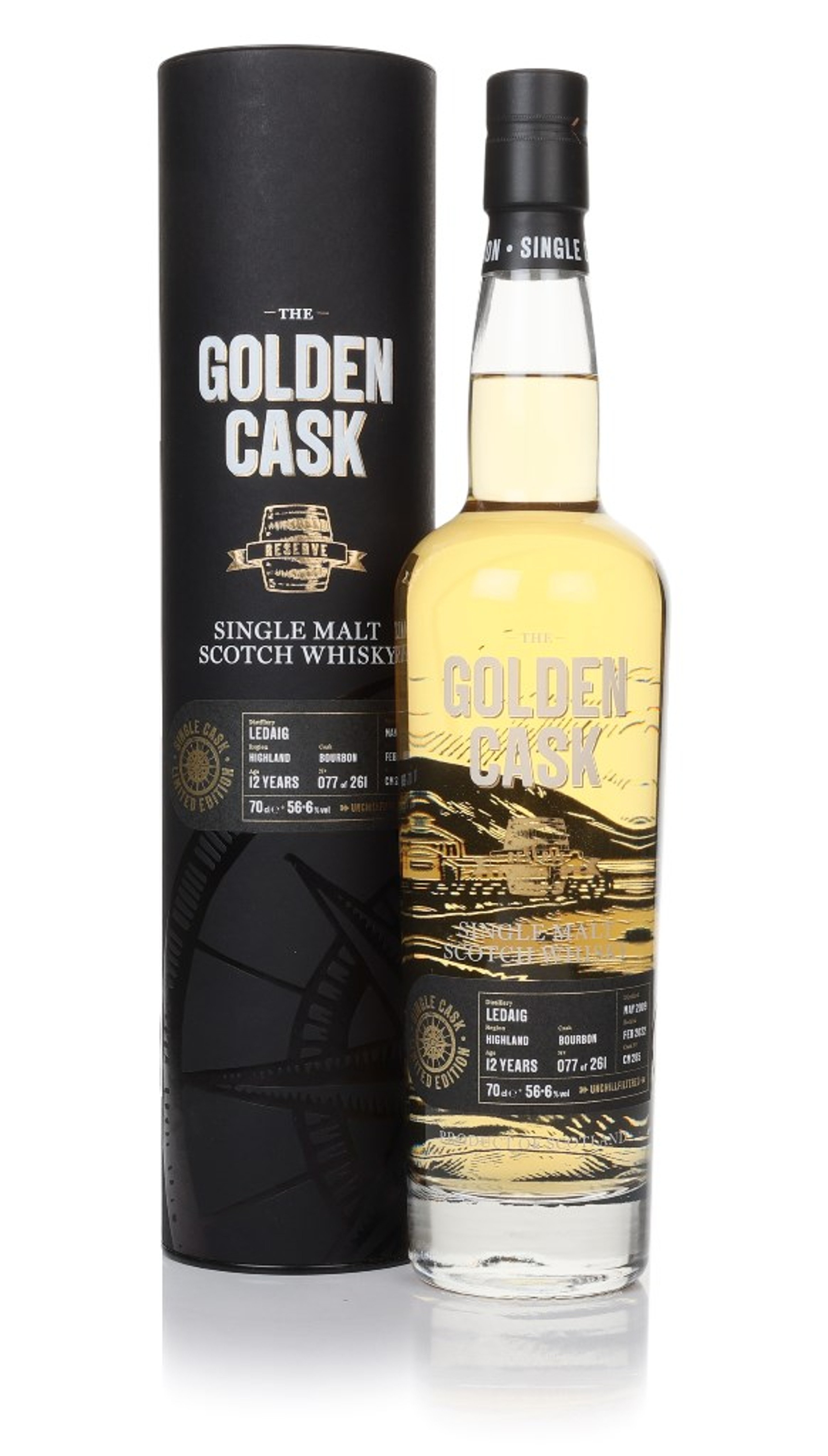 Ledaig 12 Year Old 2009 (cask CM285) - The Golden Cask (House of Macduff) 70cl