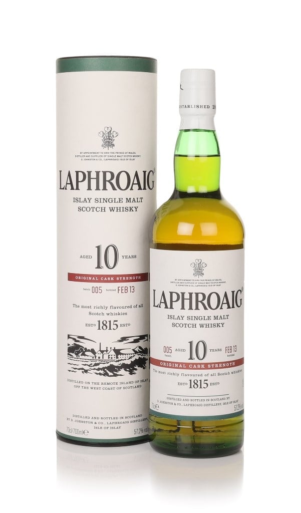 Laphroaig 10 Year Old Cask Strength - Batch 015 Batch 005