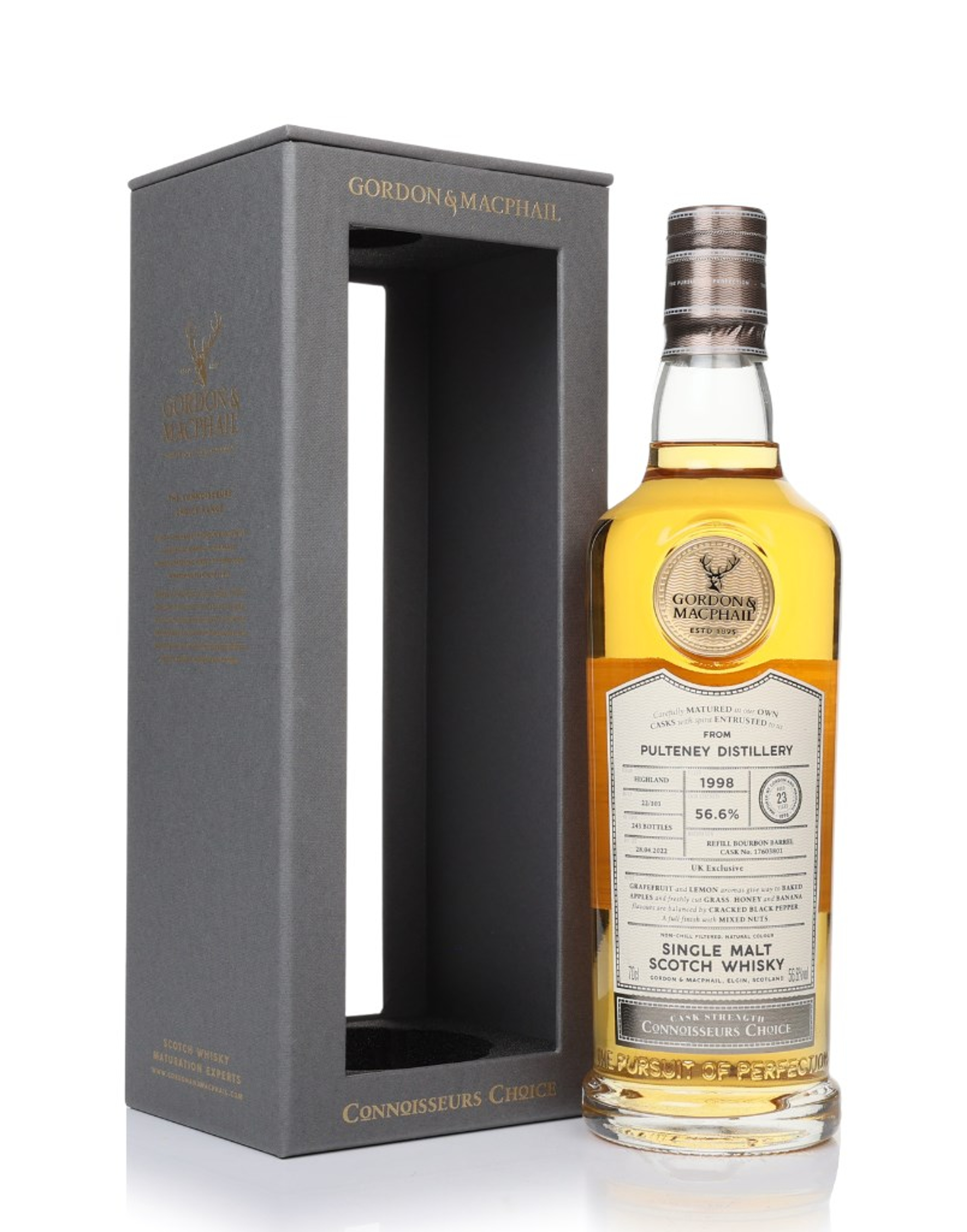 Pulteney 23 Year Old 1998 (cask 17603801) - Connoisseurs Choice (Gordon & MacPhail) 70cl
