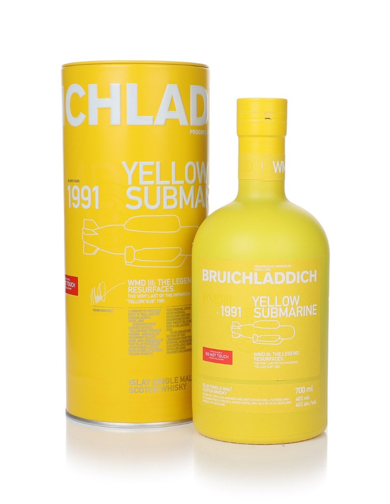 Bruichladdich 25 Year Old 1991 - WMD III Yellow Submarine The Legend Resurfaces 70cl