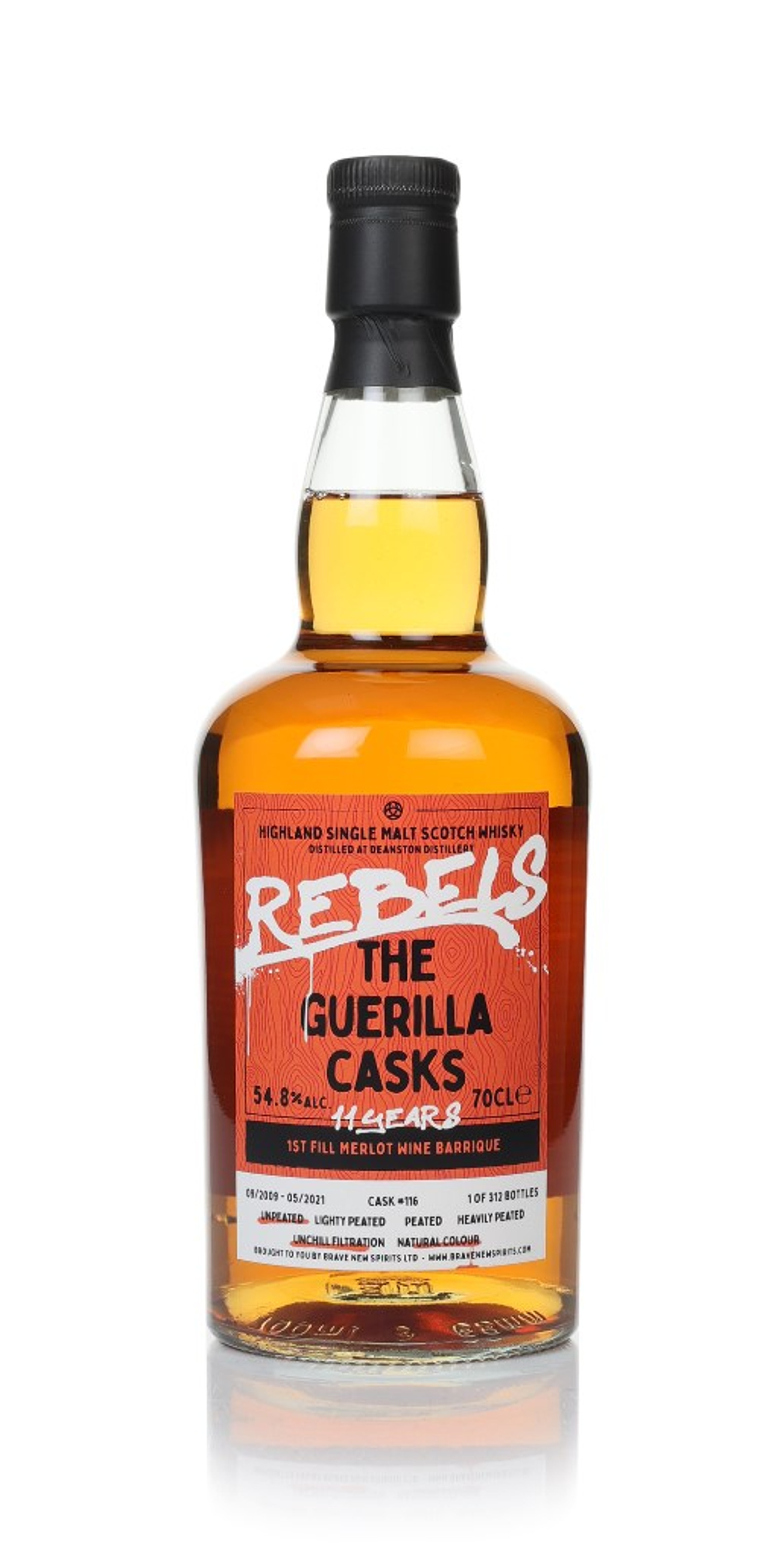 Deanston 11 Year Old 2009 (cask 116) Rebels - The Guerilla Casks (Brave New Spirits) 70cl