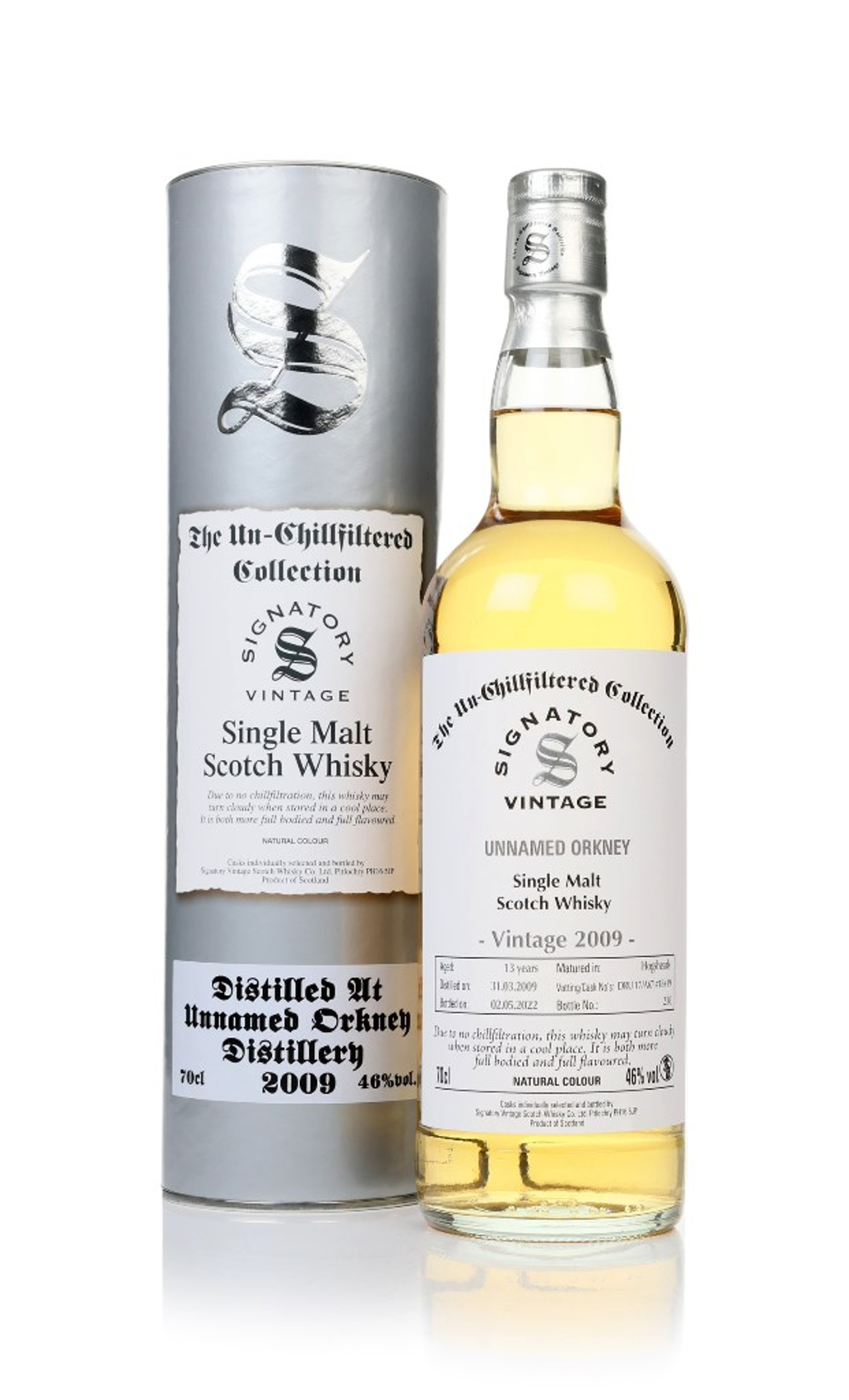 Unnamed Orkney 13 Year Old 2009 (casks DRU17/A67 #18+19) - Un-Chillfiltered Collection (Signatory) 70cl