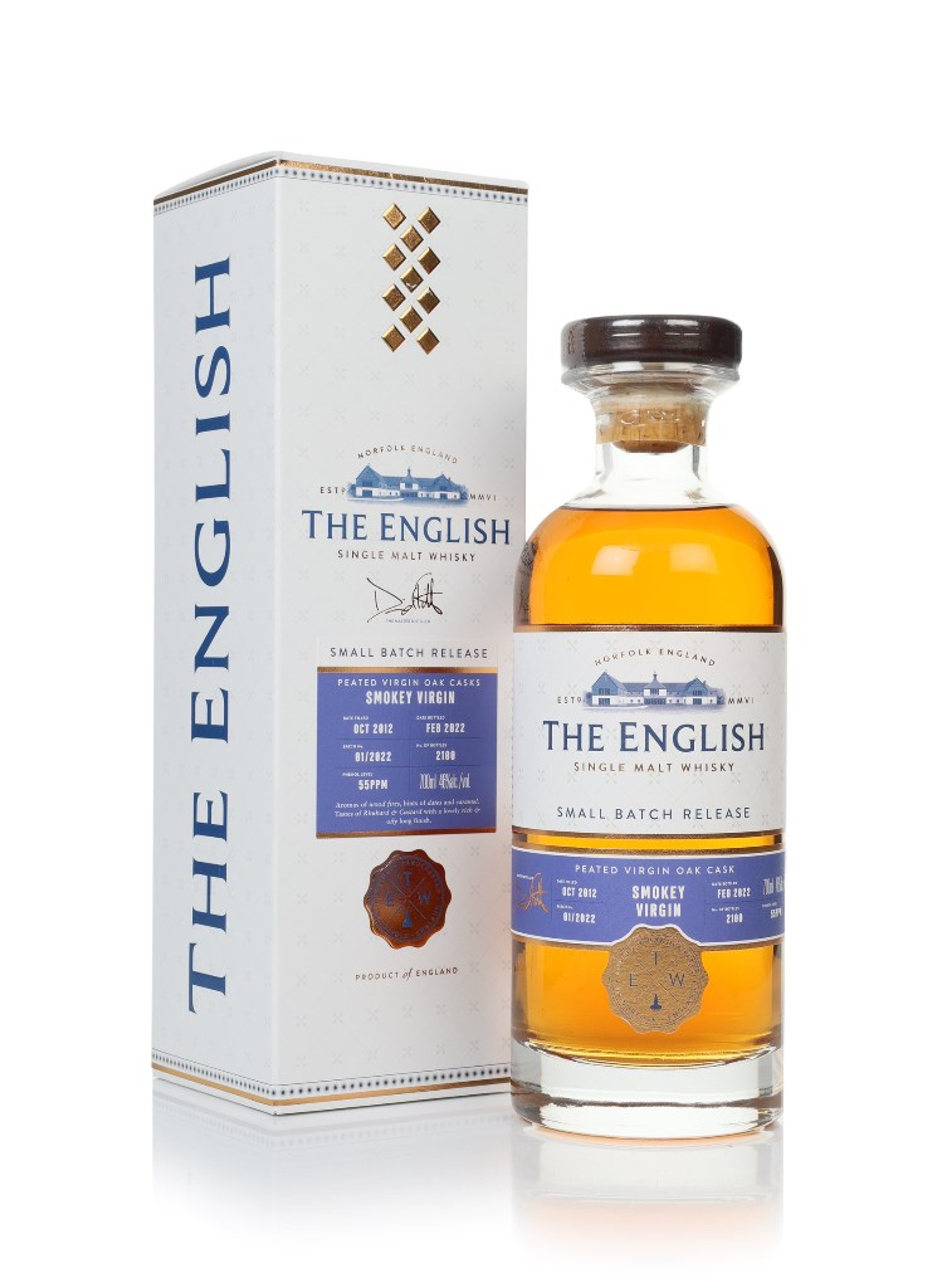 The English - Smokey Virgin Oak Cask (bottled 2022) 70cl