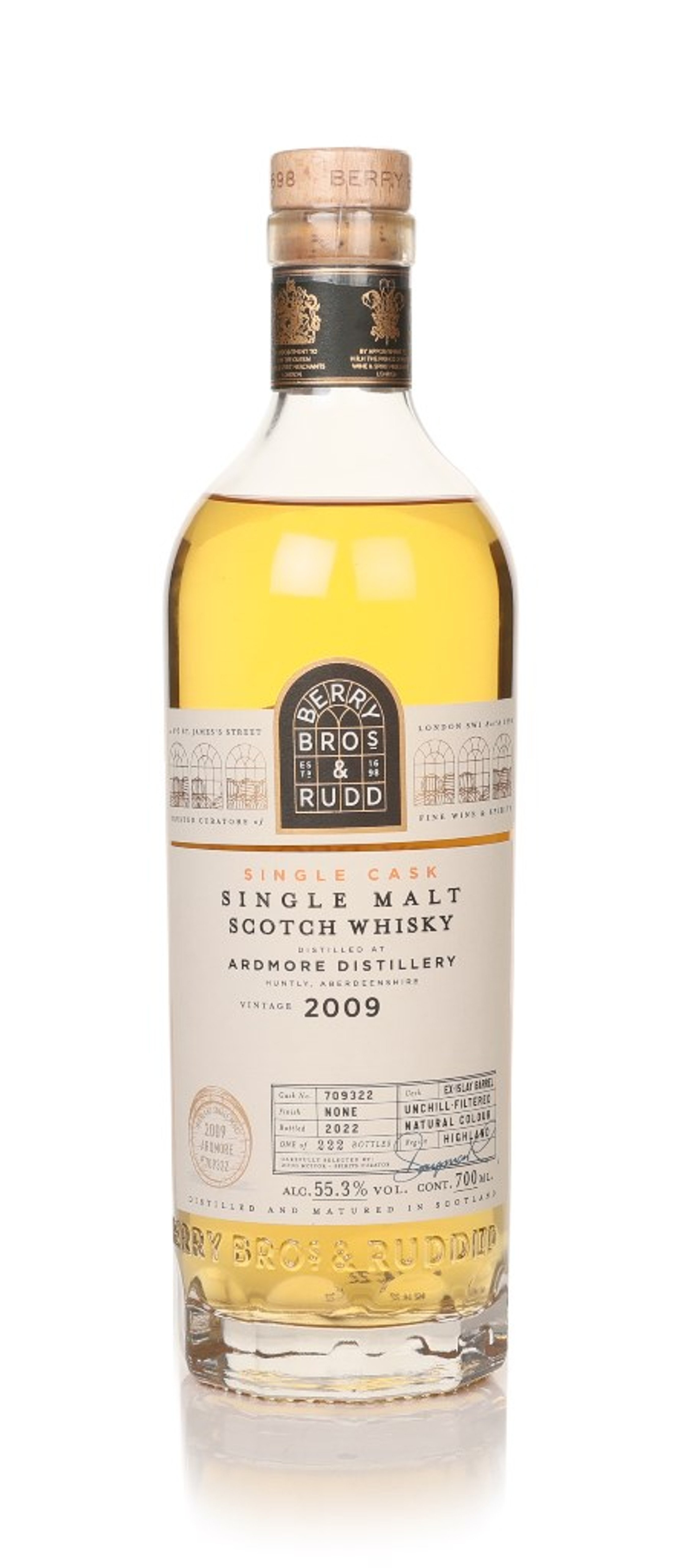 Ardmore 2009 (cask 709322) (bottled 2022) - Berry Bros. & Rudd 70cl