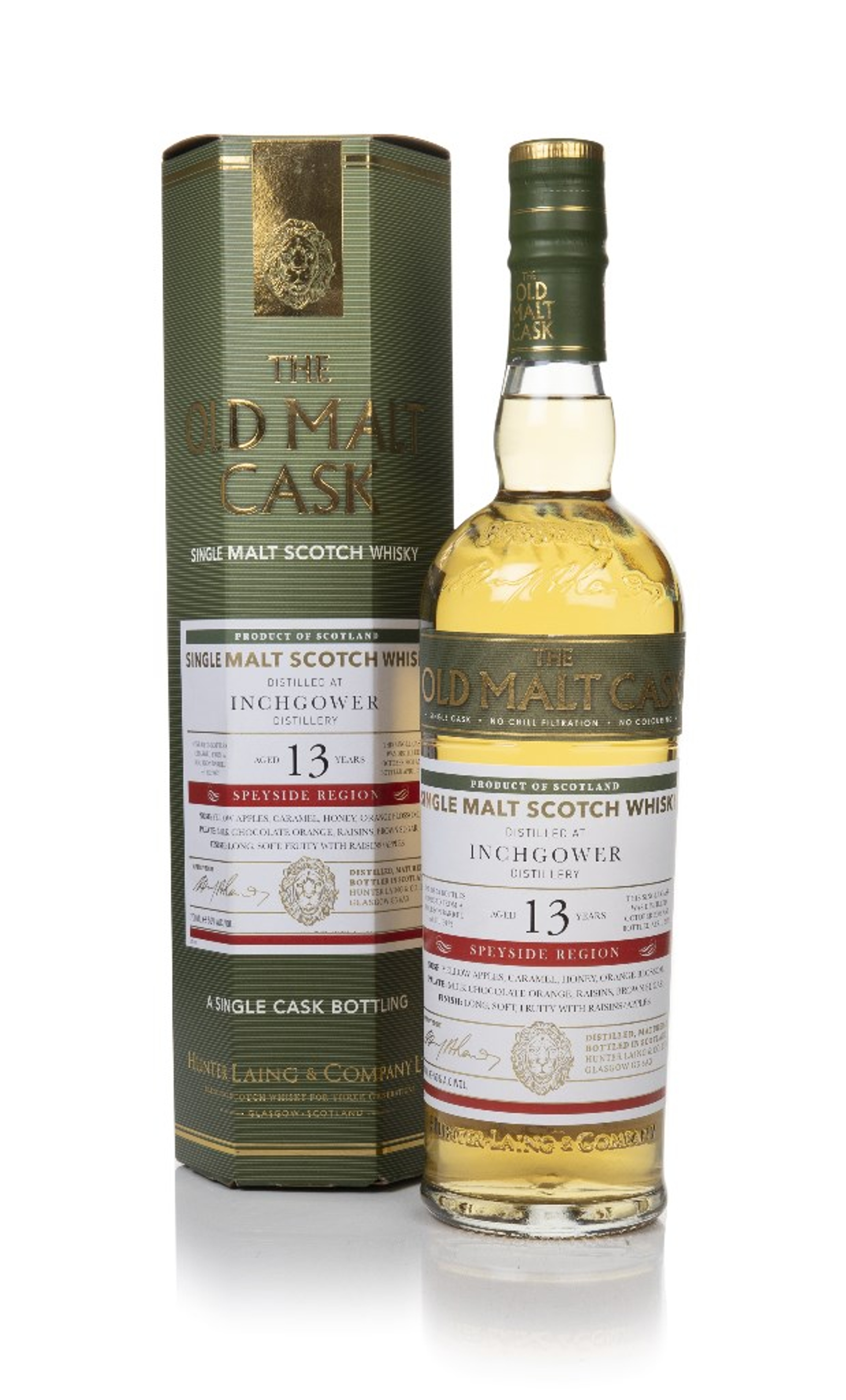 Inchgower 13 Year Old 2008 (cask 19422)  - Old Malt Cask (Hunter Laing) 70cl