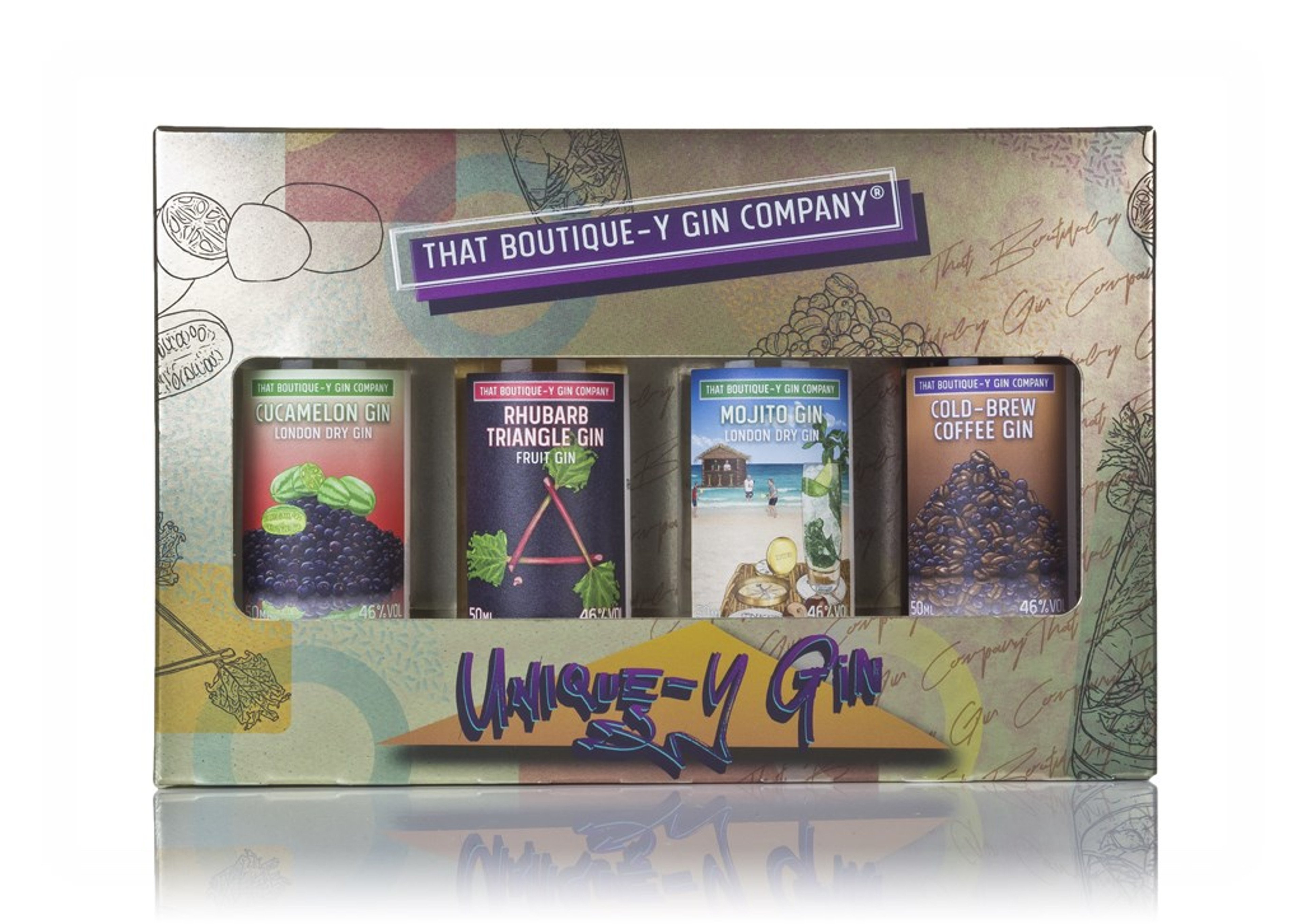 That Boutique-y Gin Company Unique-y Gin Gift Set (4 x 5cl) 20cl