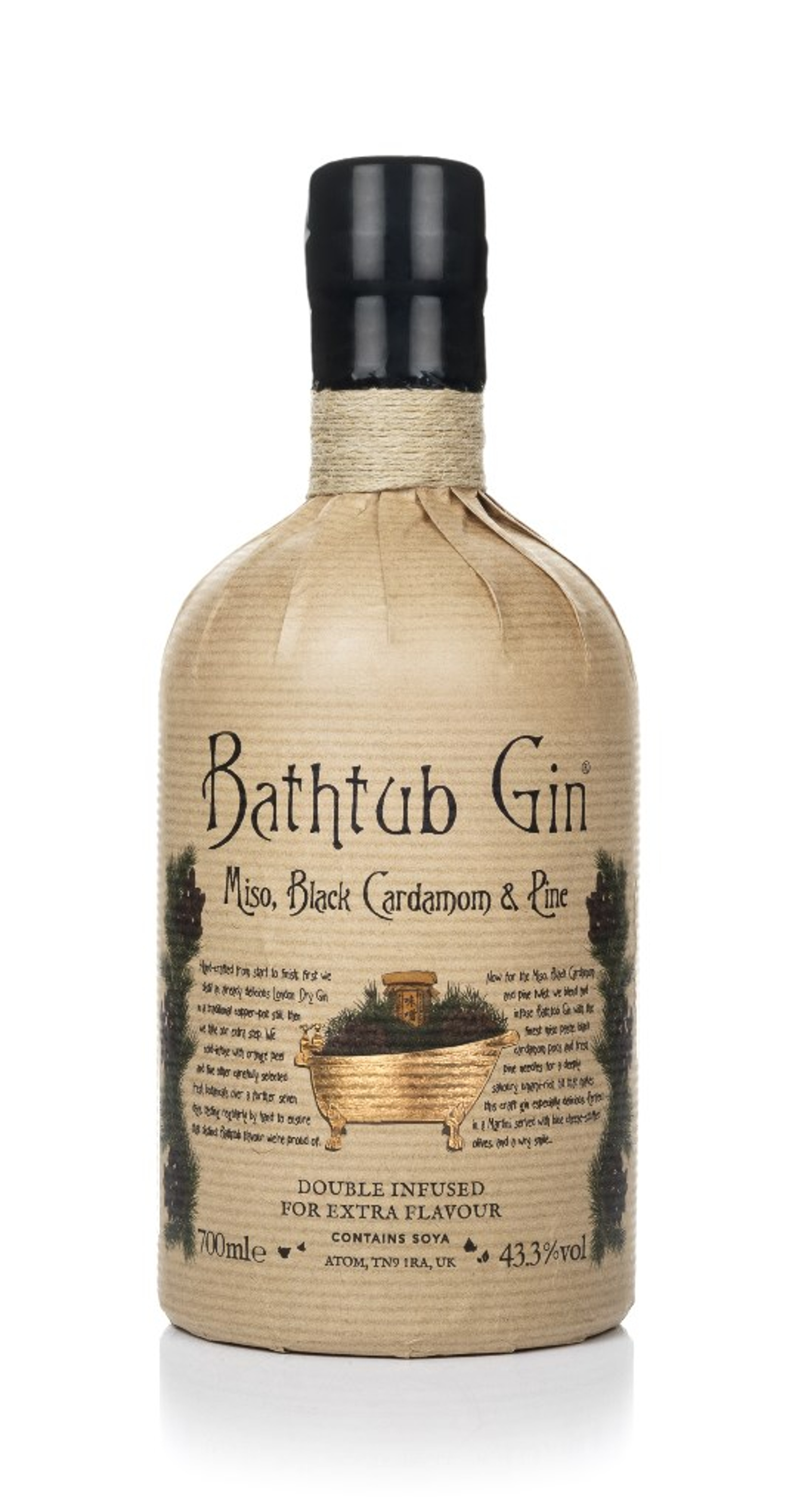 Bathtub Gin - Miso, Black Cardamom & Pine 70cl