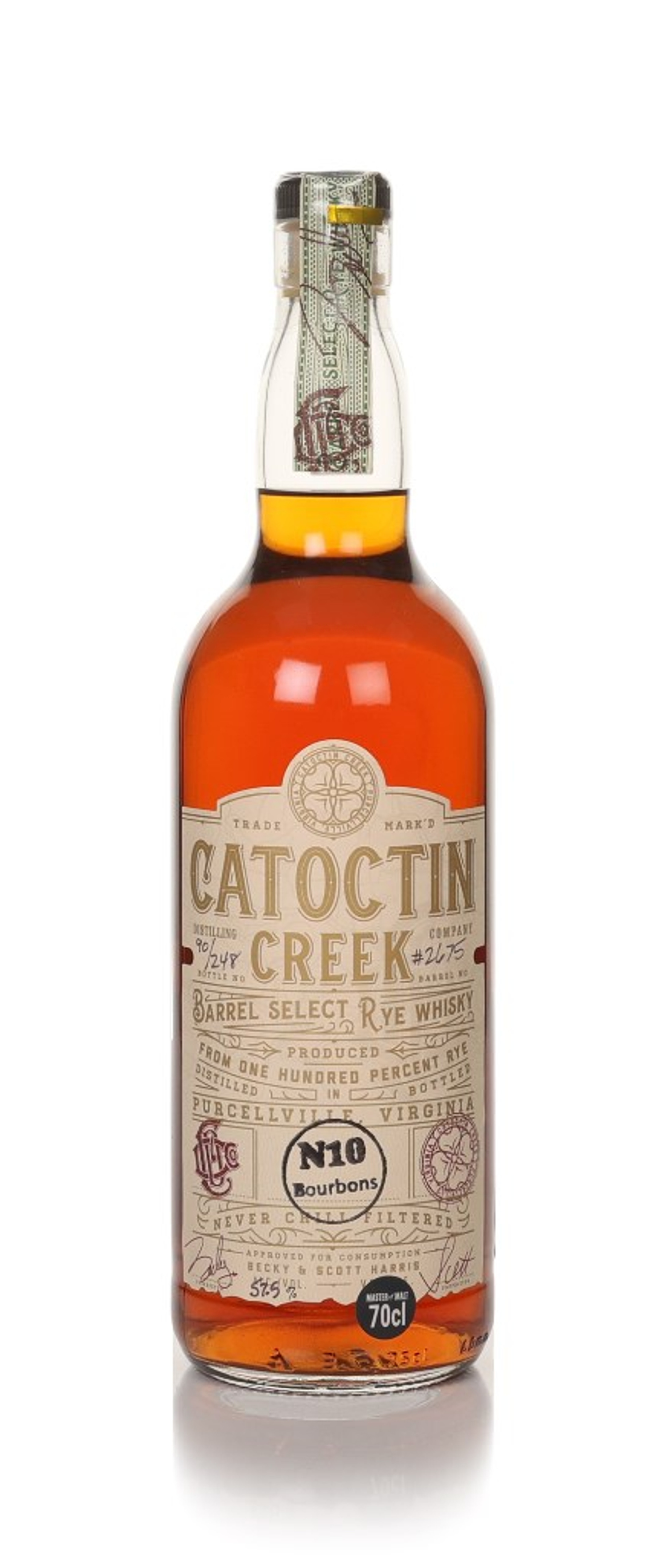 Catoctin Creek Barrel Select Rye Whisky 70cl