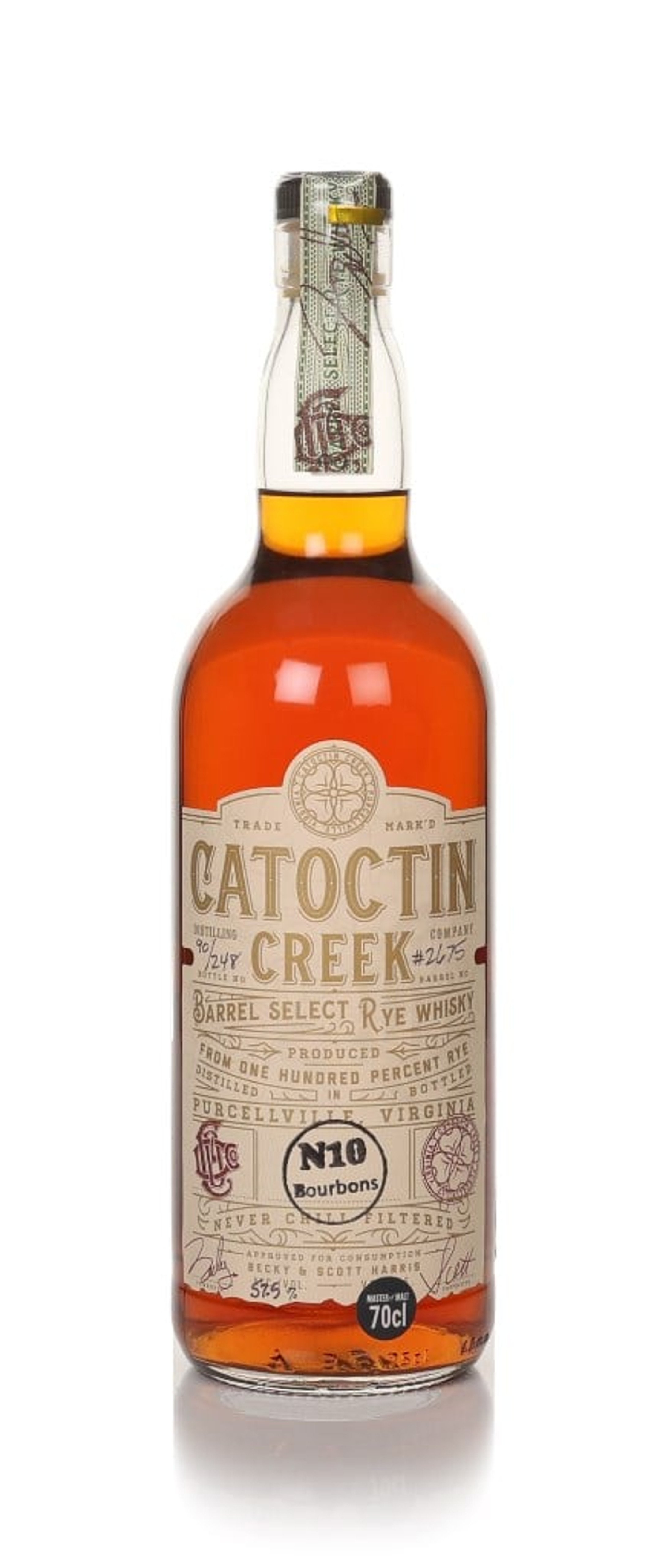 Catoctin Creek Barrel Select Rye Whisky 70cl