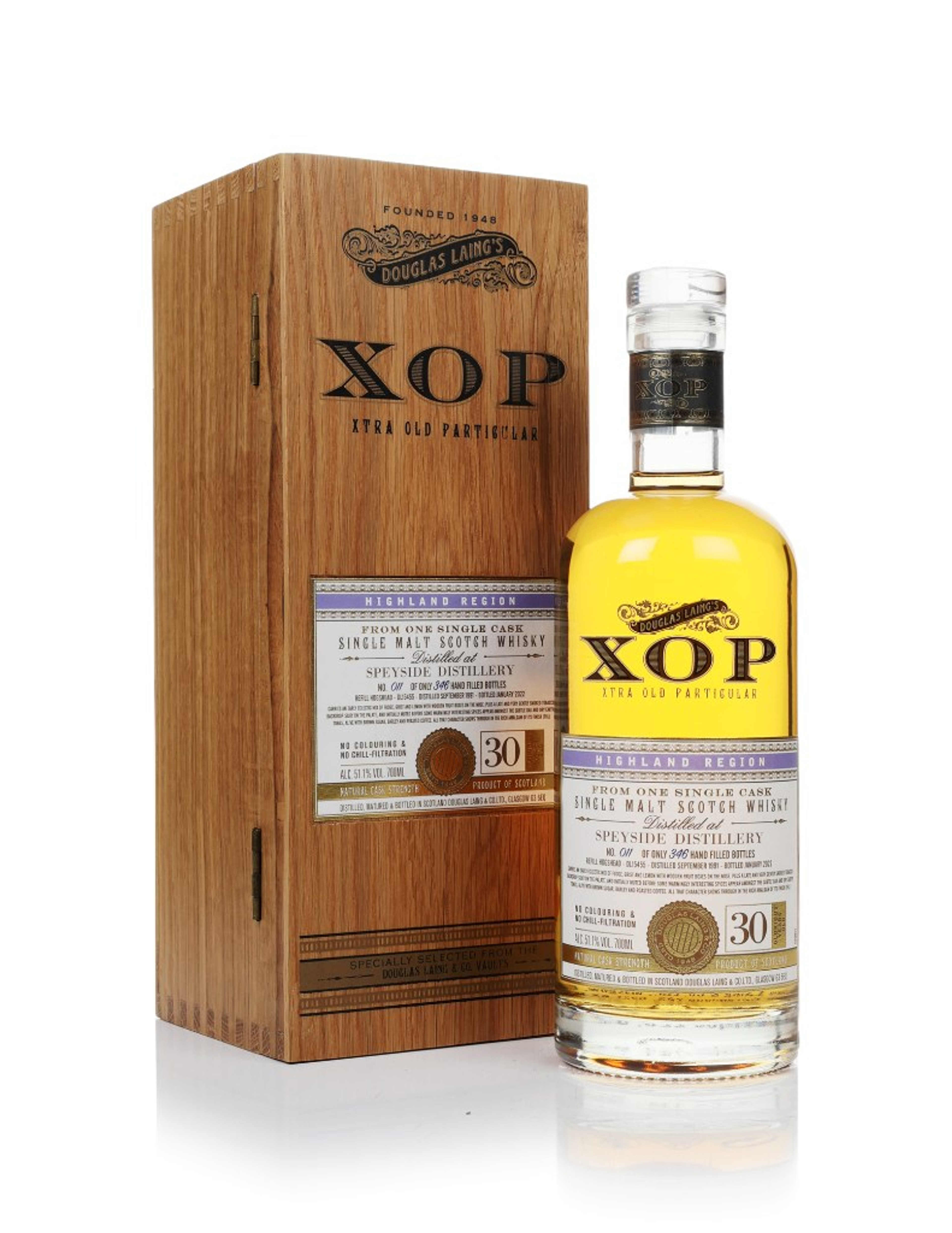 Speyside 30 Year Old 1991 (cask 15455) - Xtra Old Particular (Douglas Laing) 70cl