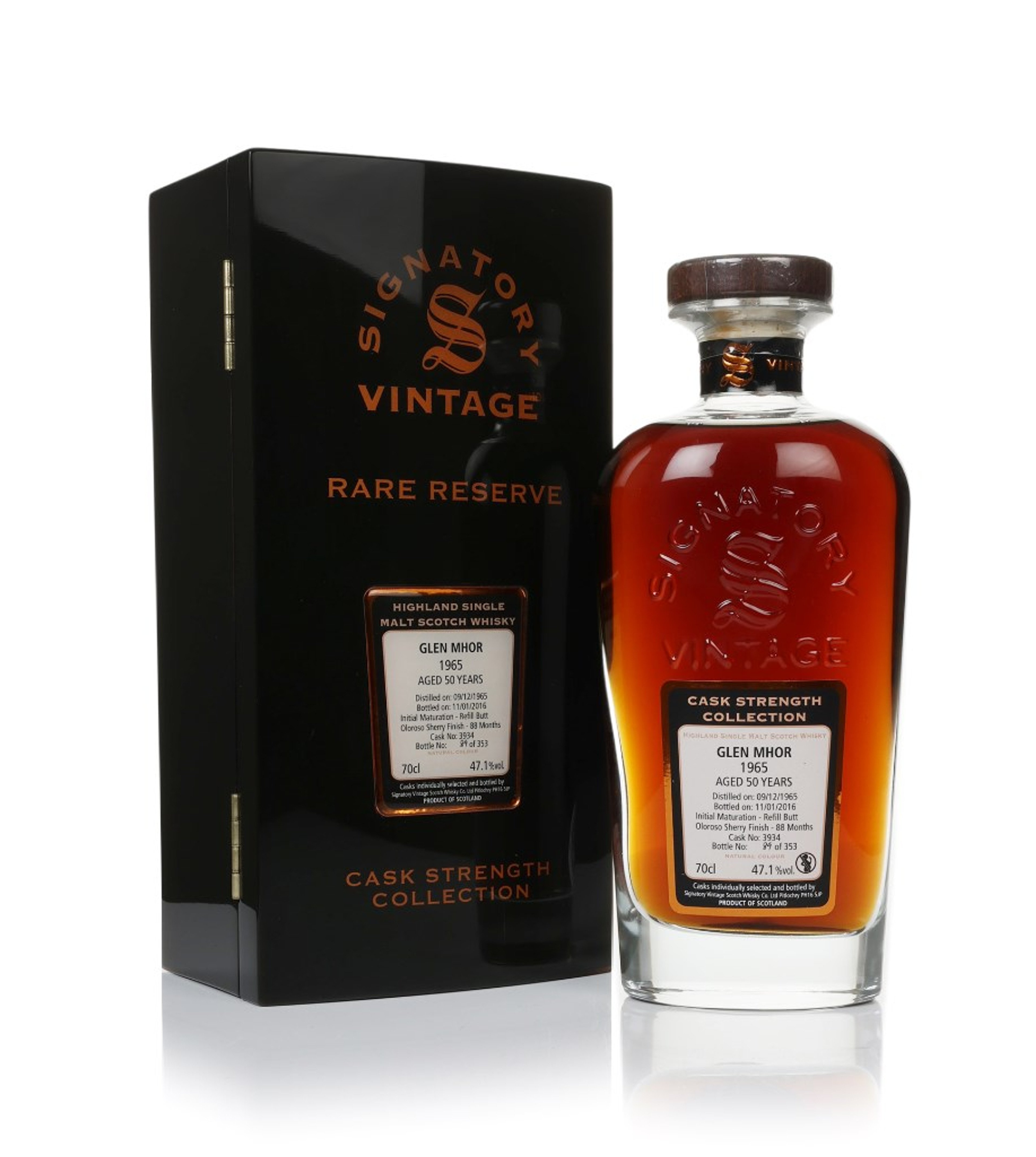 Glen Mhor 50 Year Old 1965 (cask 3934) - Cask Strength Collection Rare Reserve (Signatory) 70cl