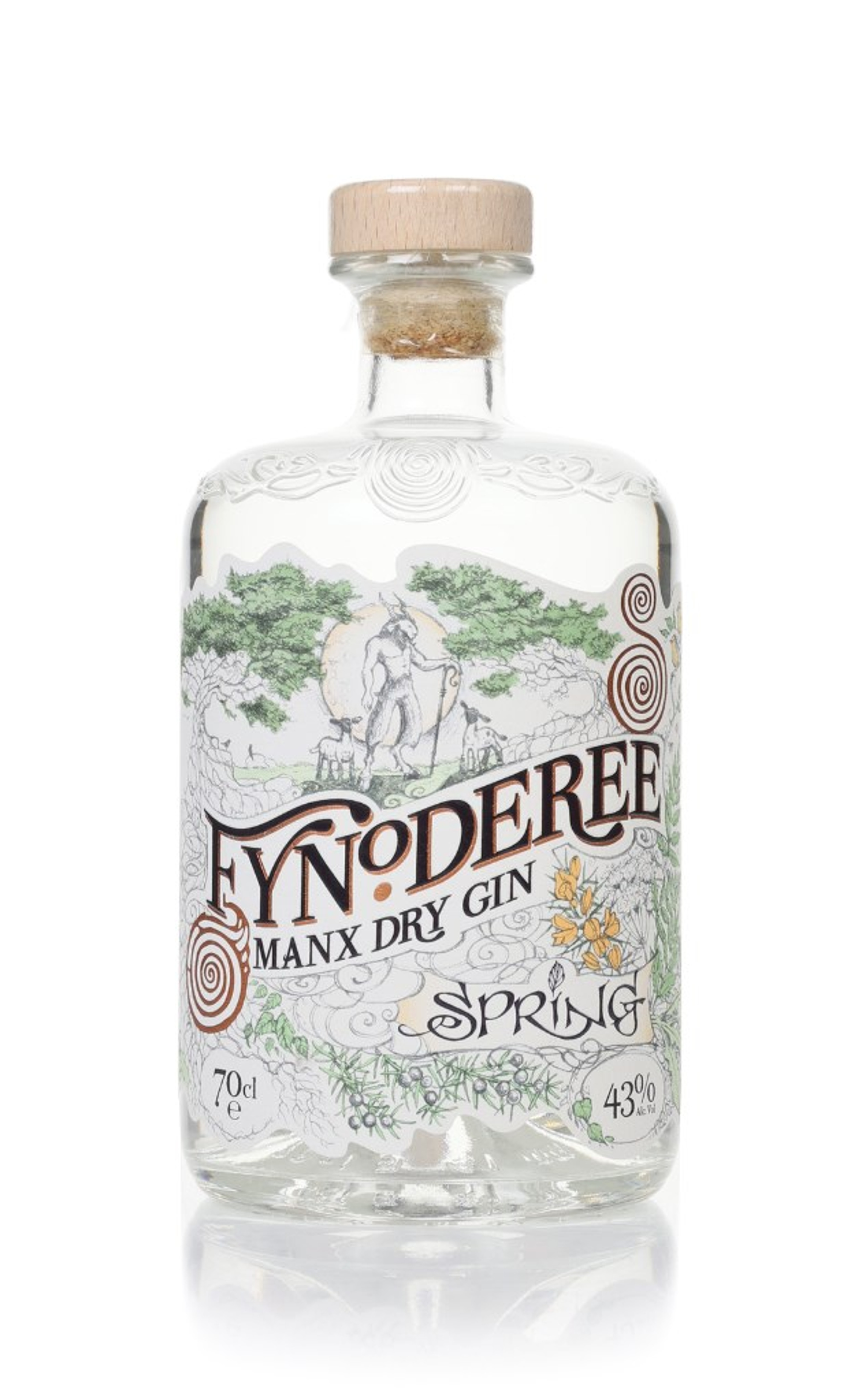 Fynoderee Manx Dry Gin - Spring 70cl