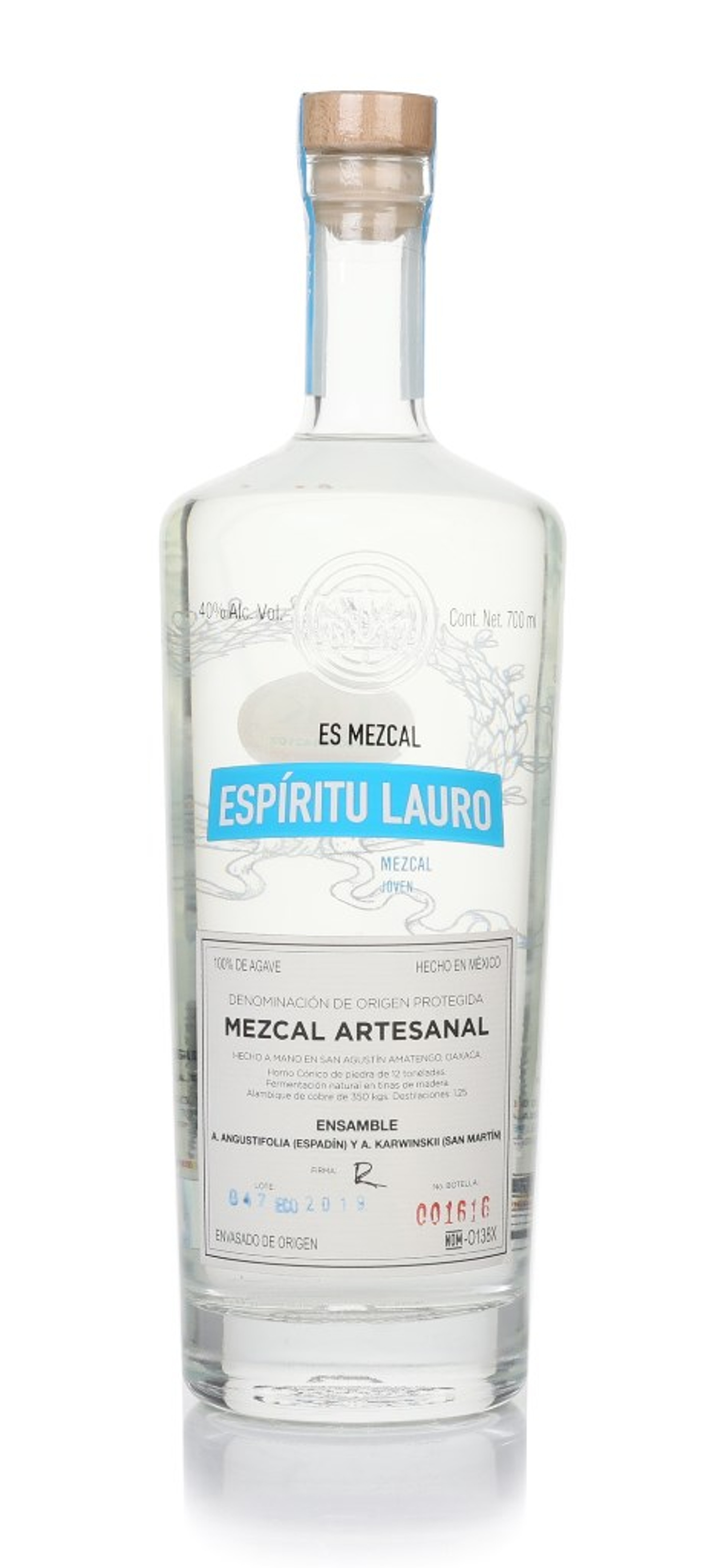 Espiritu Lauro  Mezcal 70cl