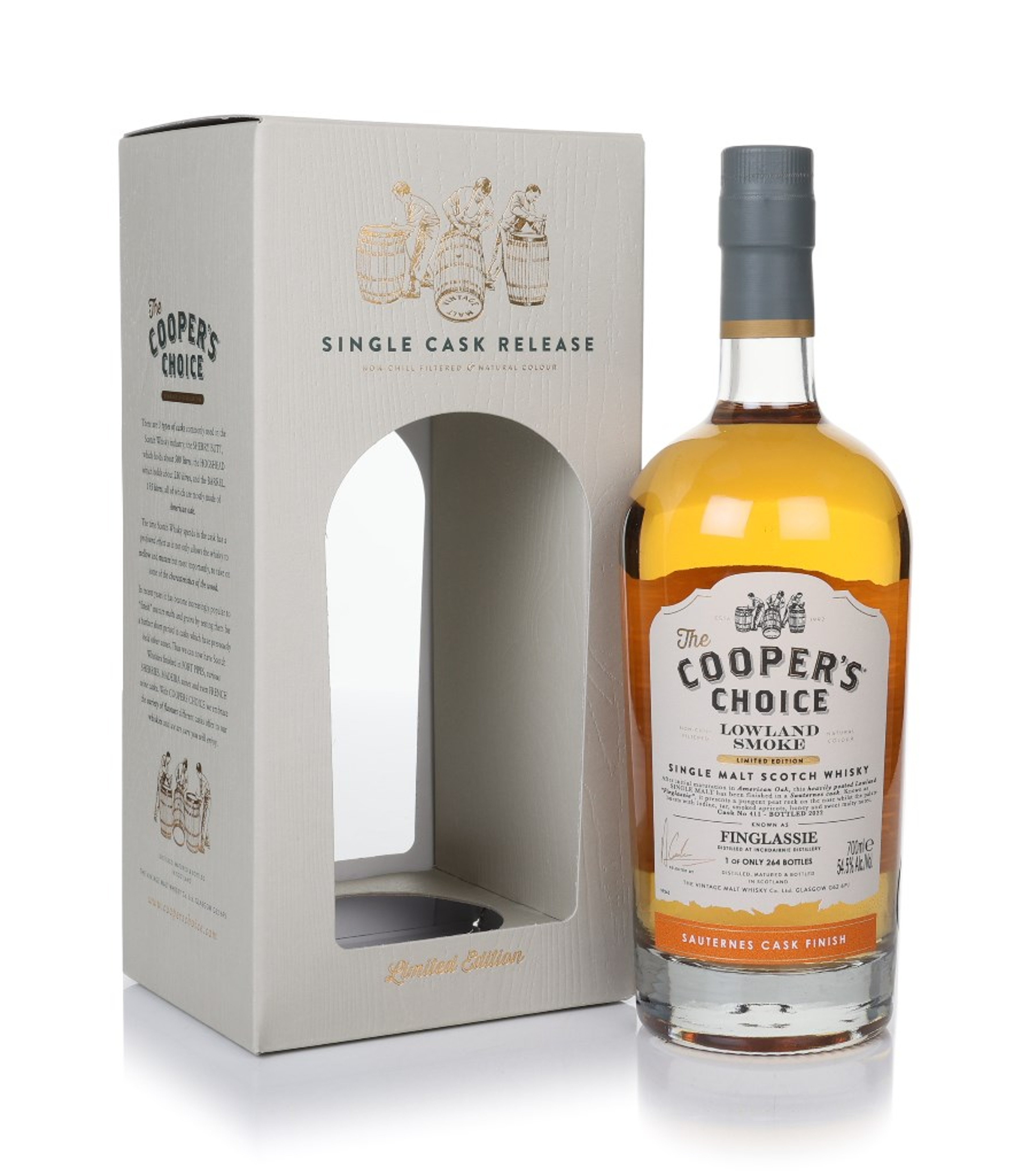 Finglassie Lowland Smoke (cask 411) - The Cooper's Choice (The Vintage Malt Whisky Co.) 70cl
