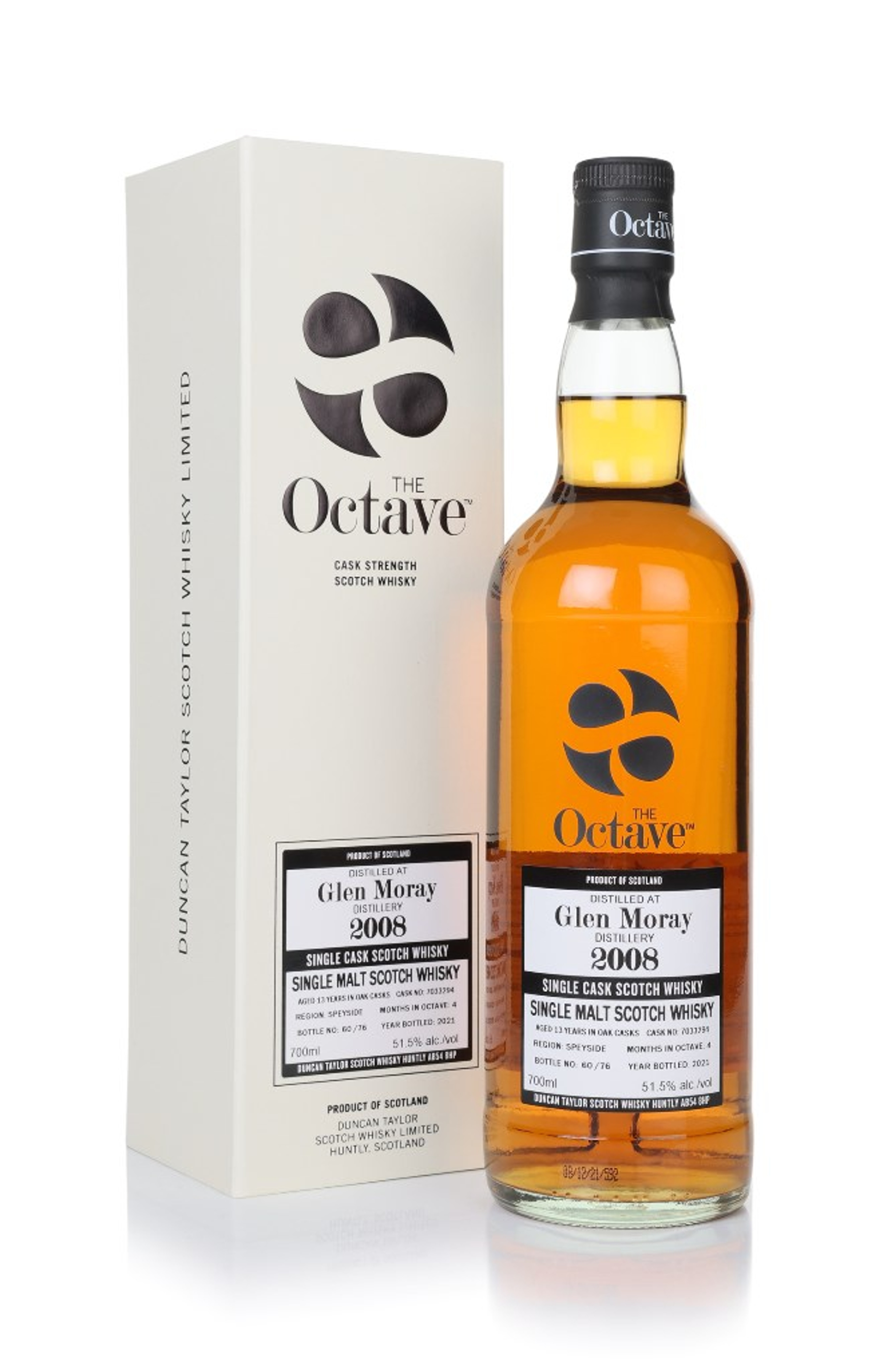 Glen Moray 13 Year Old 2008 (cask 7033294) - The Octave (Duncan Taylor) 70cl