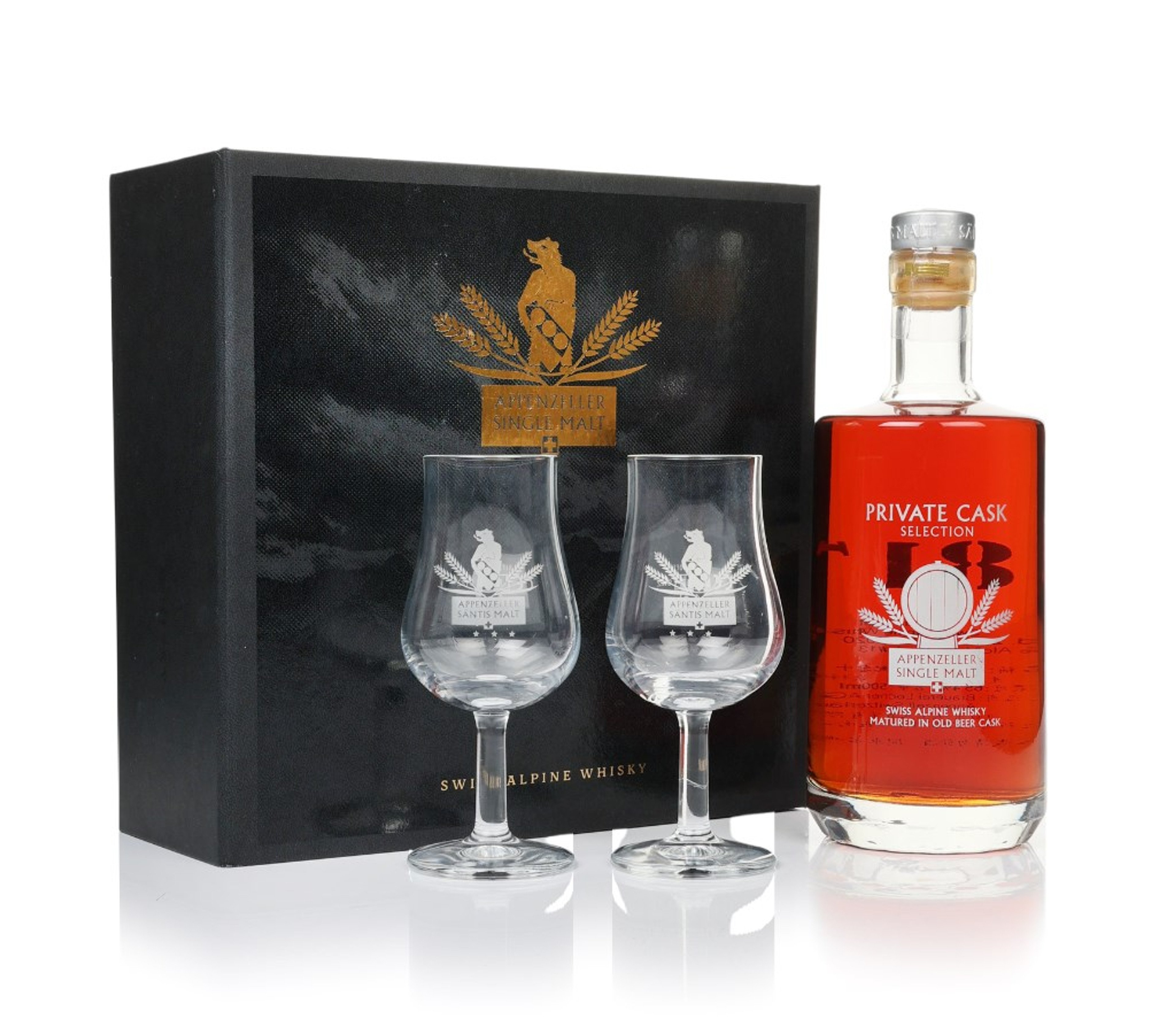 Säntis 17 Year Old 2003 (cask 13) with 2x Glasses 50cl