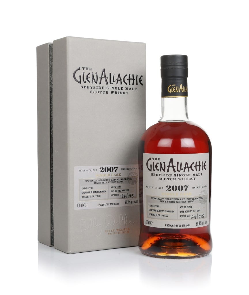 GlenAllachie 12 Year Old 2007 (cask 7169) - Oloroso Puncheon 70cl