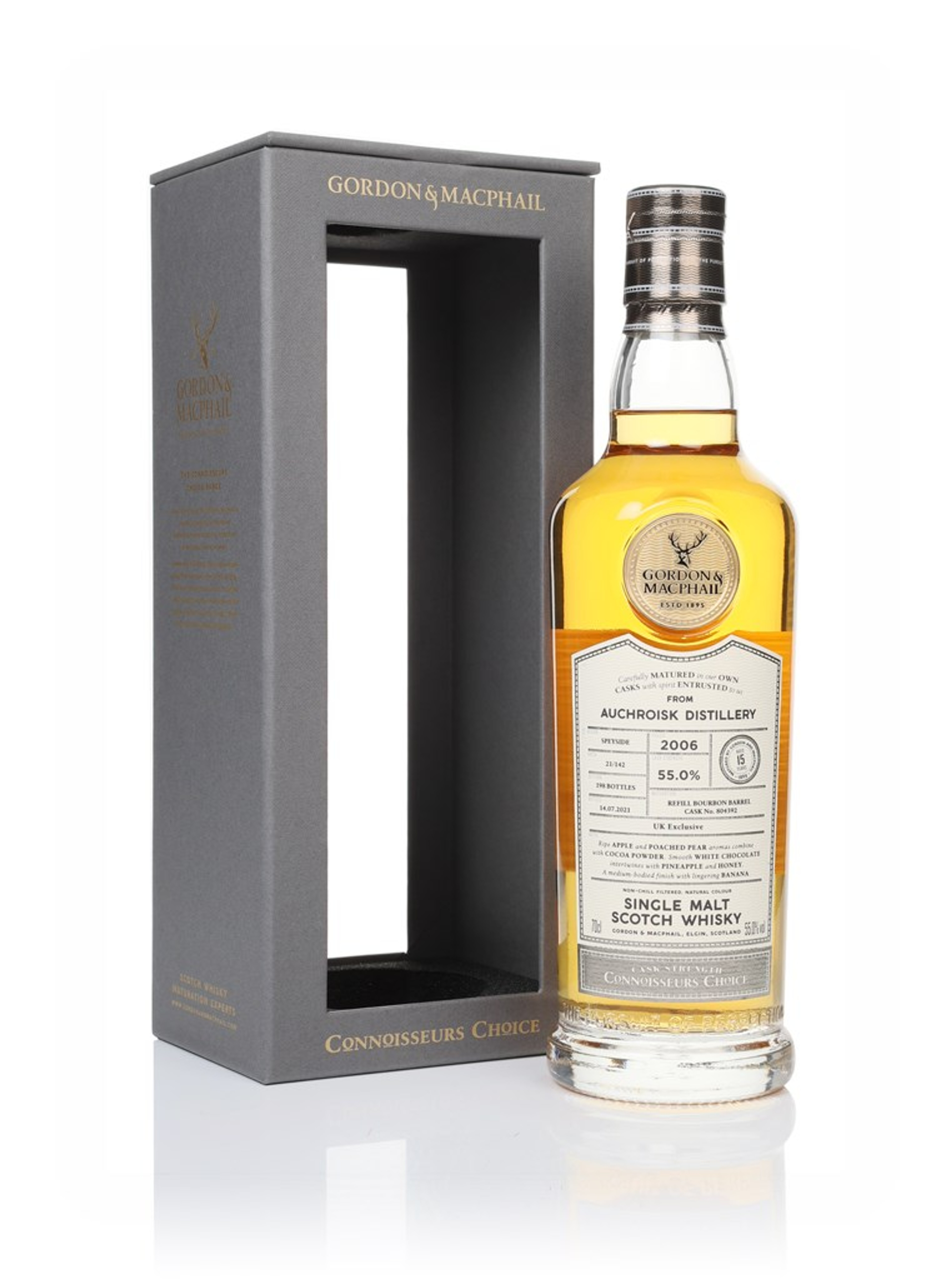 Auchroisk 15 Year Old 2006 (cask 804392)  - Connoisseurs Choice (Gordon & MacPhail) 70cl