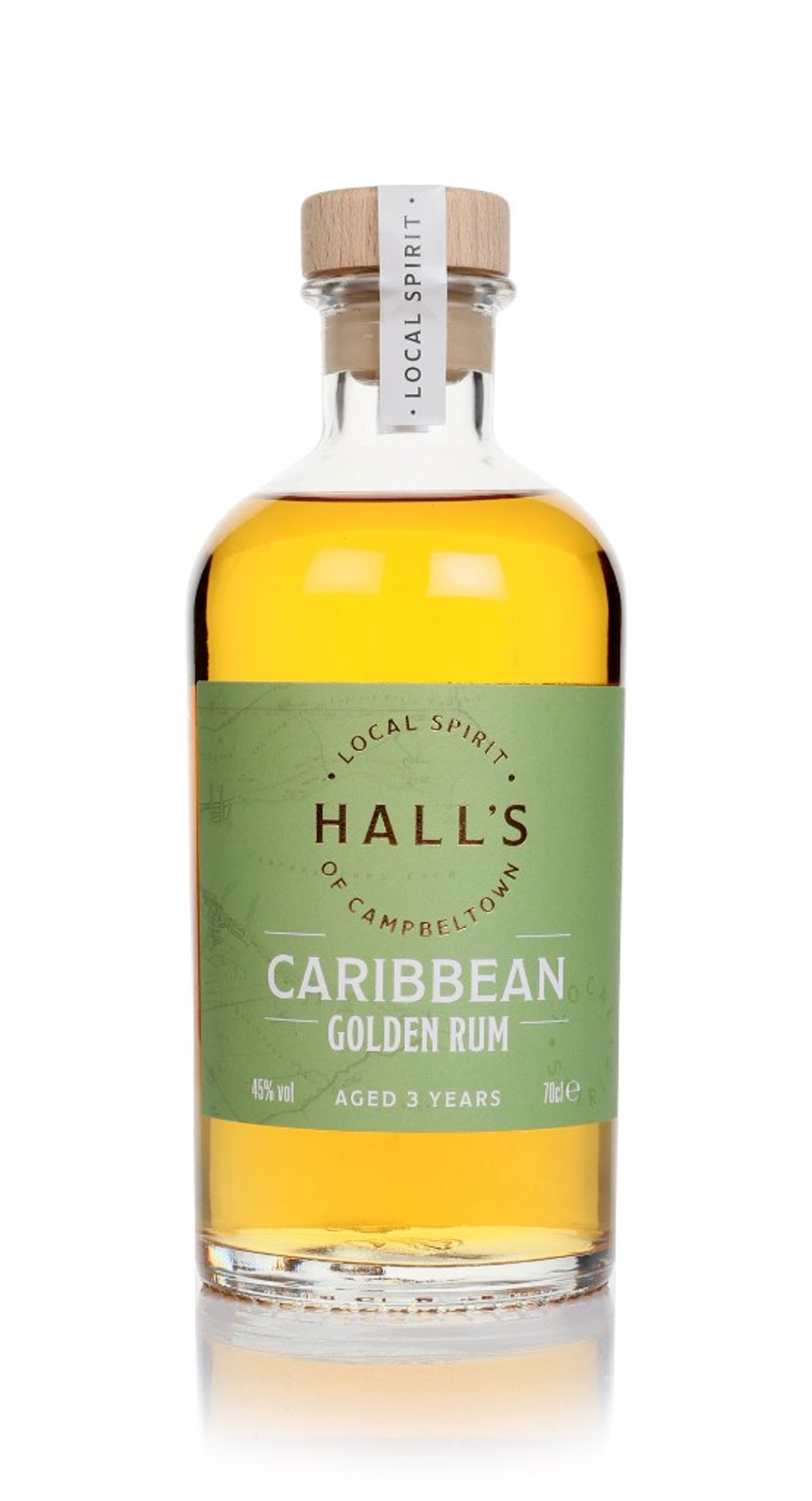 Hall's of Campbeltown Golden Caribbean Rum 70cl