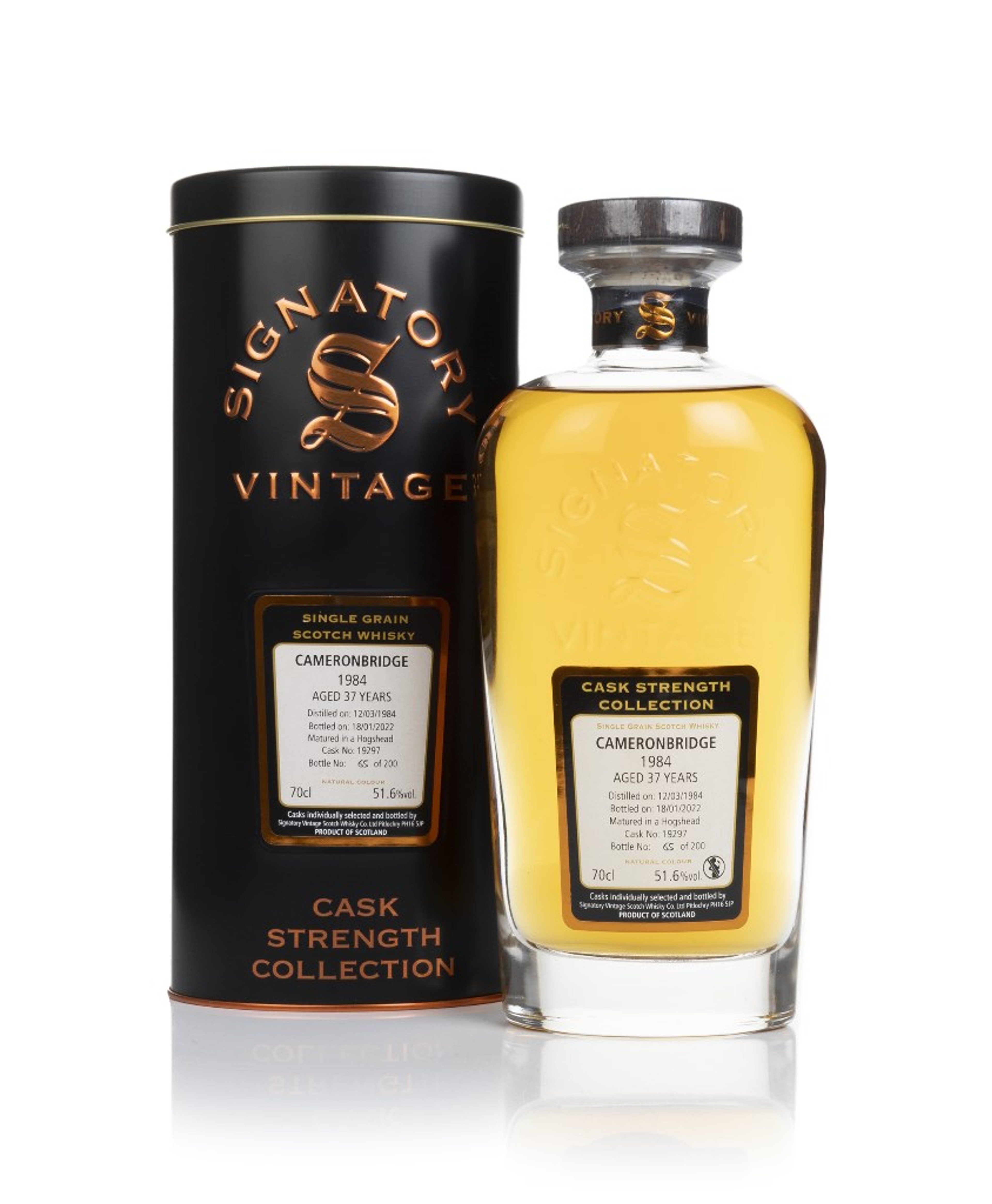 Cameronbridge 37 Year Old 1984 (cask 19297) - Cask Strength Collection (Signatory) 70cl