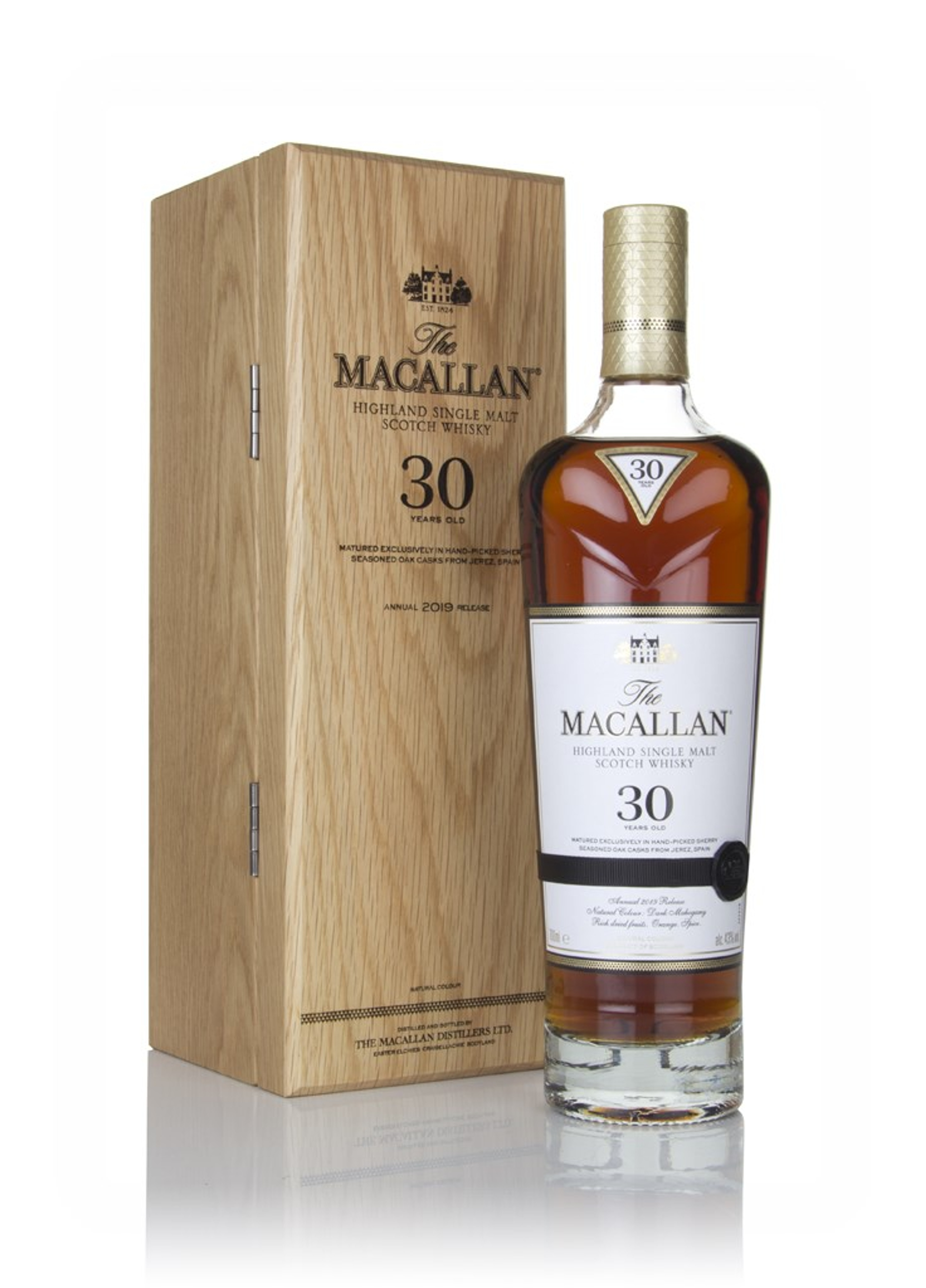 The Macallan 30 Year Old Sherry Oak (2019 Release) 70cl