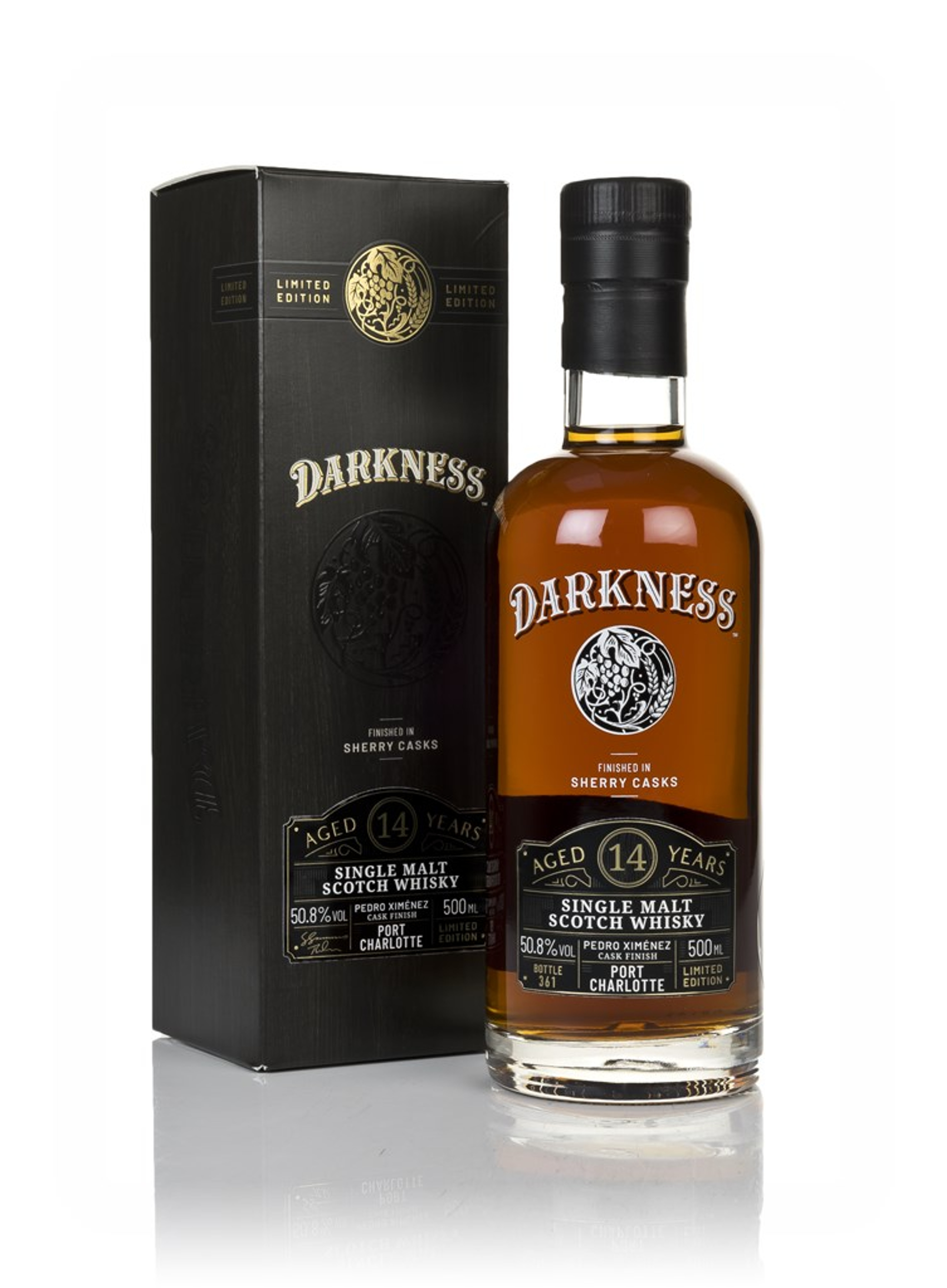 Port Charlotte 14 Year Old Pedro Ximénez Cask Finish (Darkness) 50cl