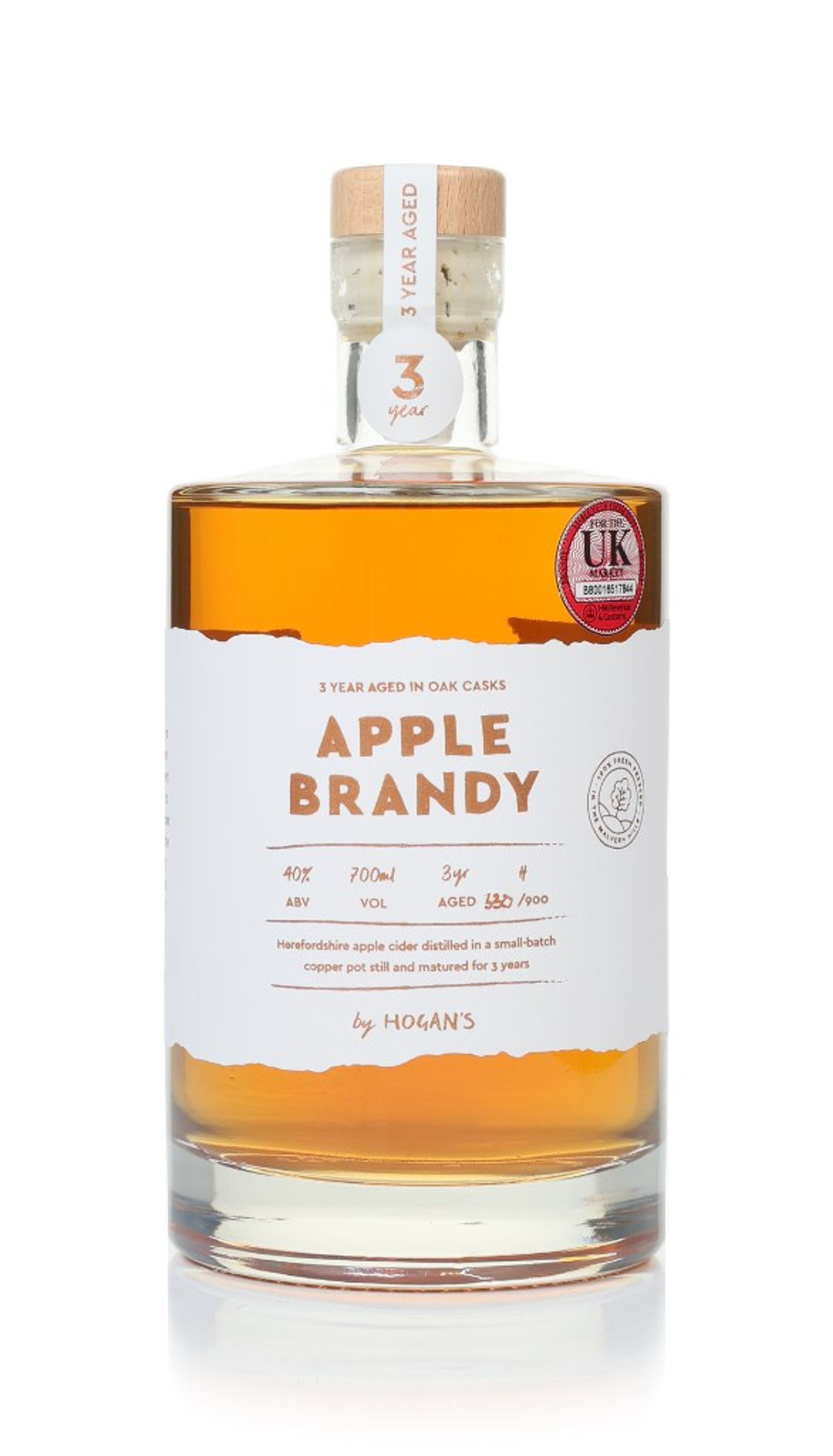 Hogan’s 3 Year Old Apple Brandy 70cl