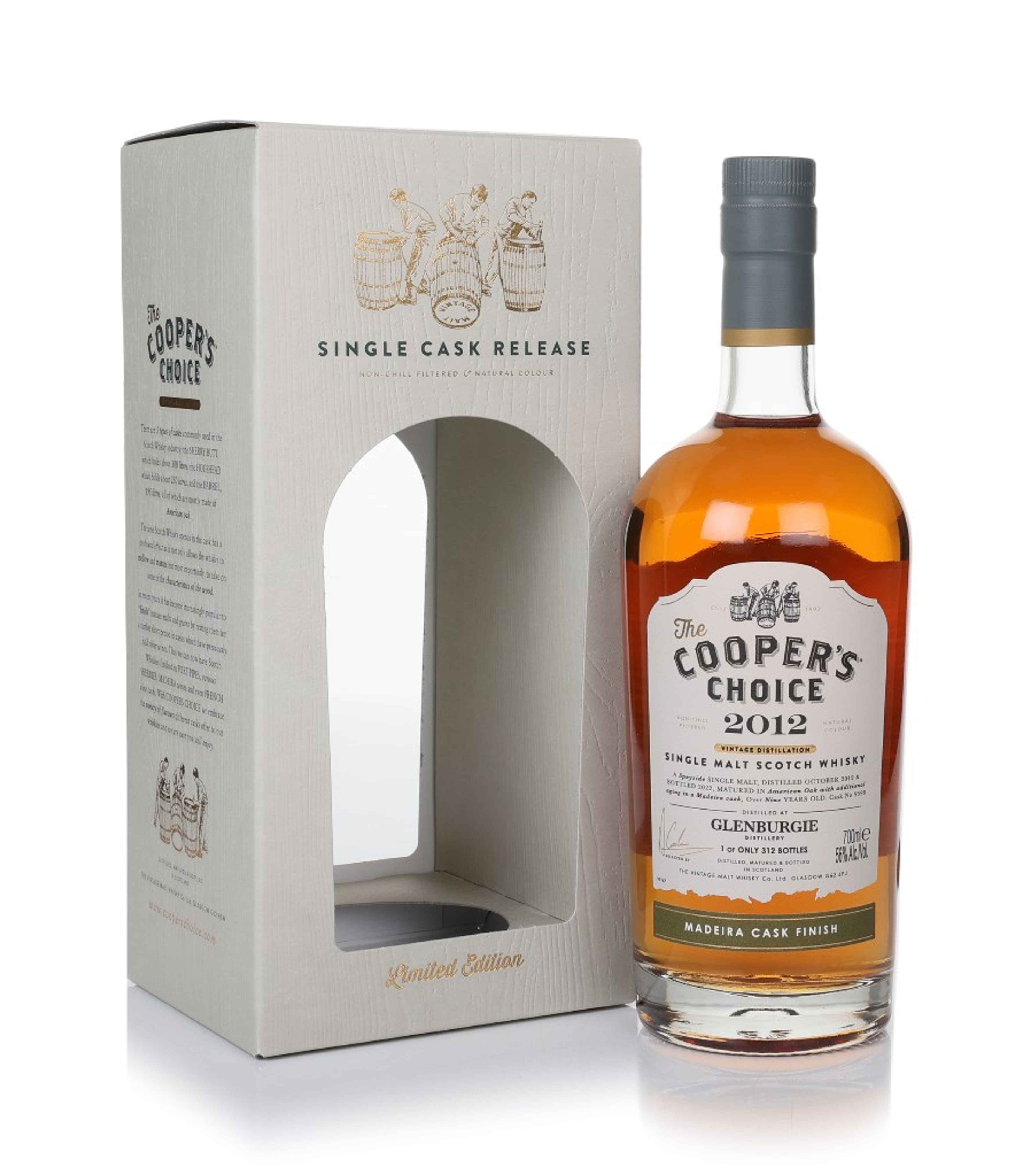 Glenburgie 9 Year Old 2012 (cask 9598) - The Cooper's Choice (The Vintage Malt Whisky Co.) 70cl