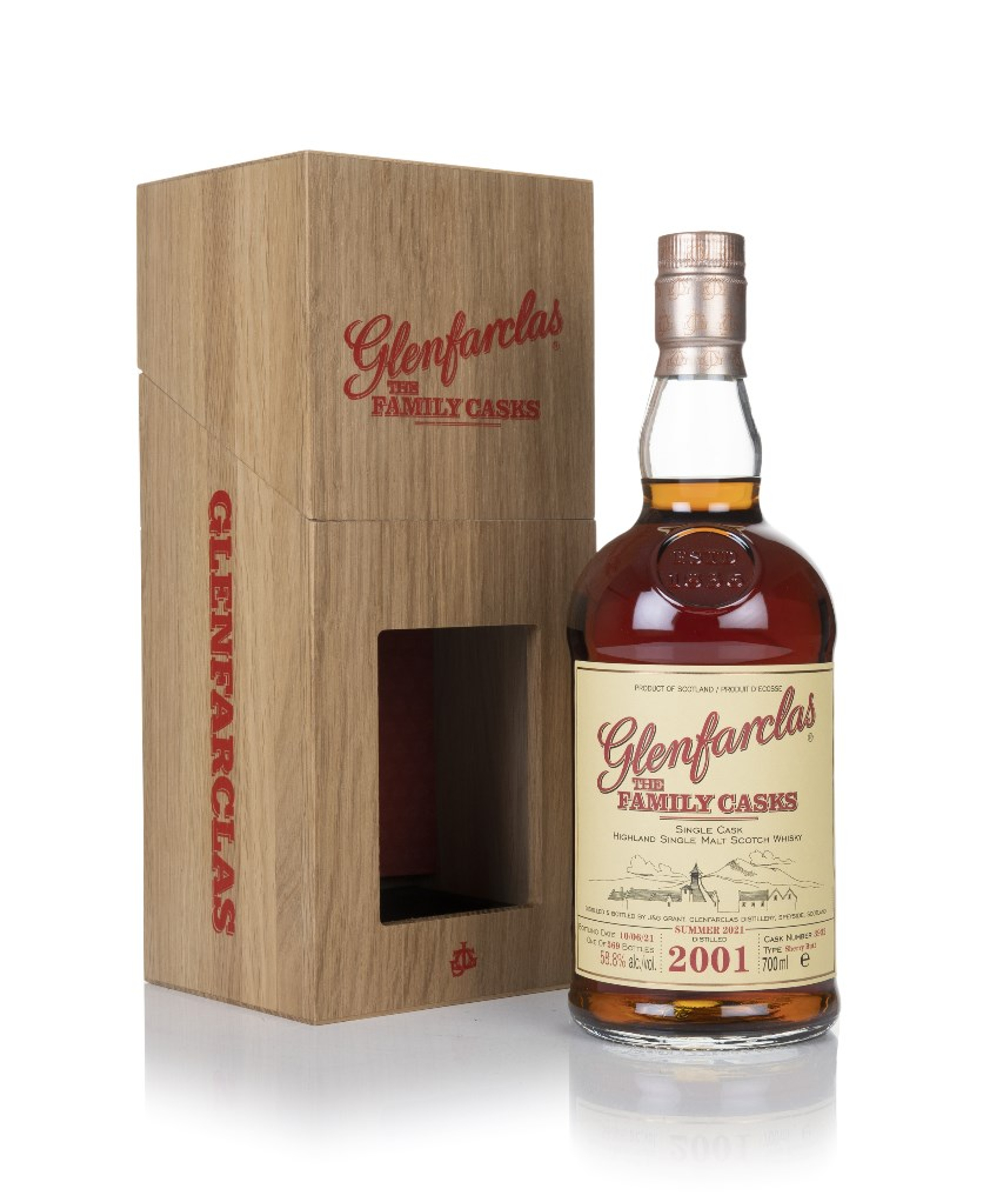 Glenfarclas 2001 (cask 3932) Family Cask Summer 2021 Release 70cl