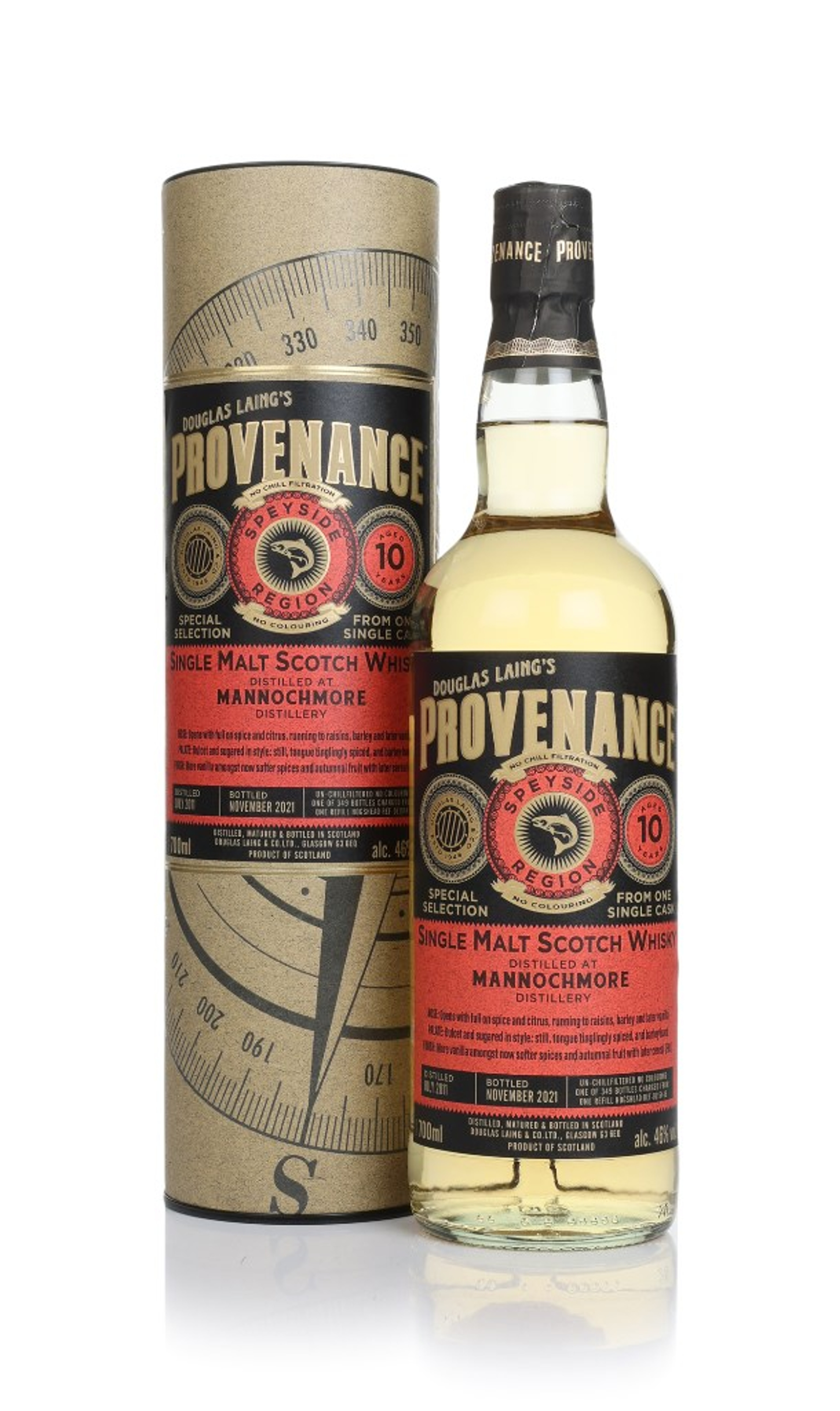 Mannochmore 10 Year Old 2011 (cask 15446) - Provenance (Douglas Laing) 70cl