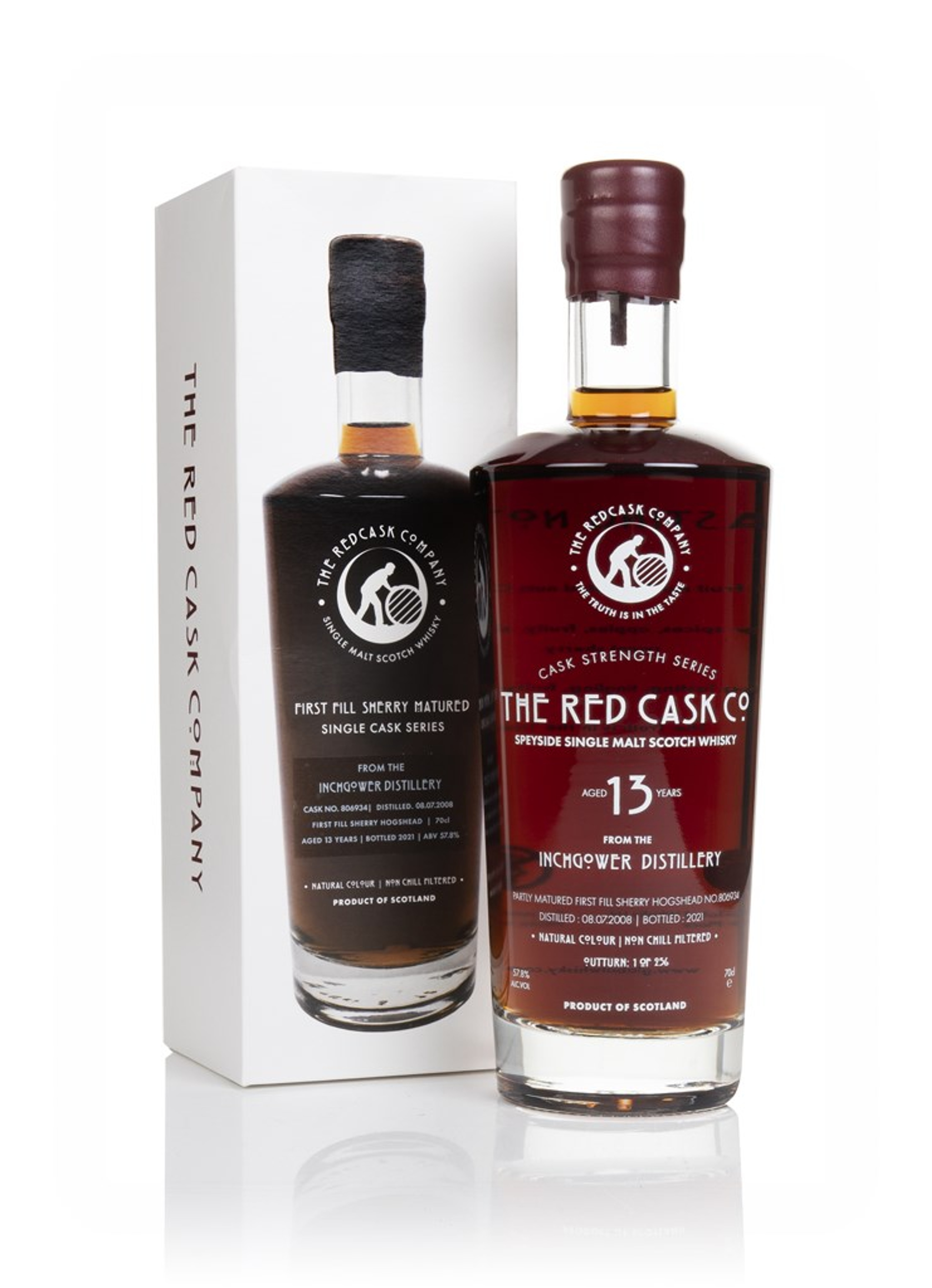 Inchgower 13 Year Old 2008 (cask 806934) - The Red Cask Co. 70cl